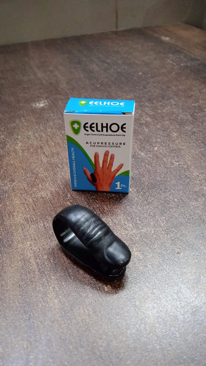 hand acupressure sugar control clip, non-invasive diabetes care tool, plastic health therapy clip set
