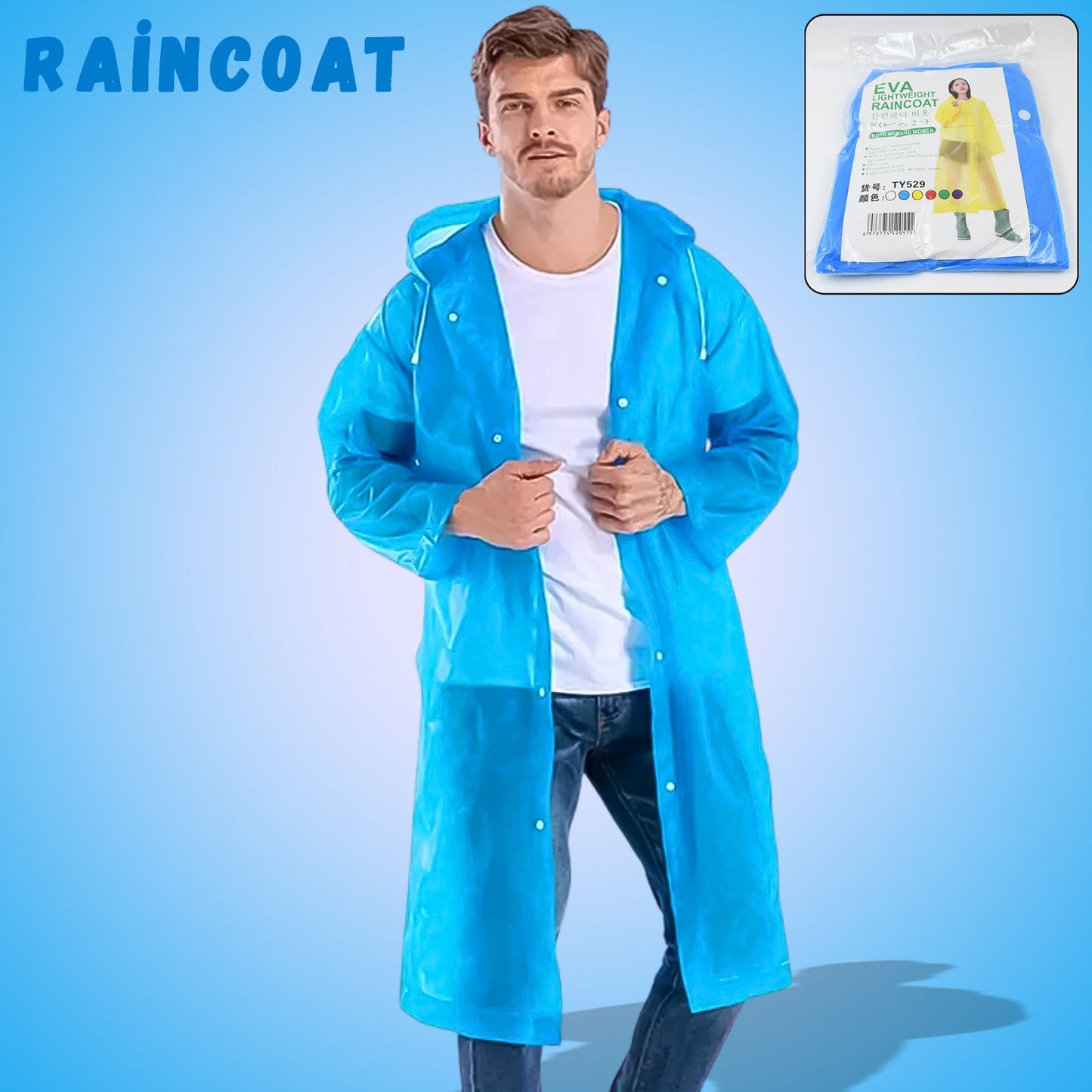 compact travel rain poncho, raincoat for hiking camping,