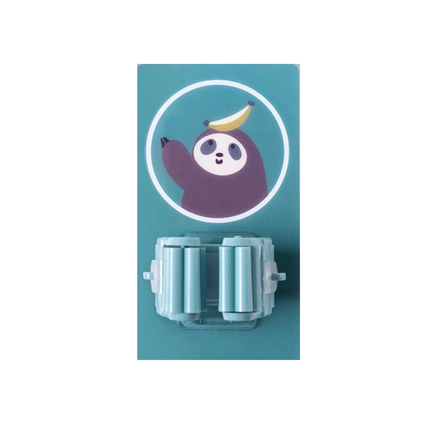 Mop and broom holder with adhesive backing for easy wall mounting. wall mounted mop holder, broom organizer, self adhesive holder, kitchen mop rack, reusable wall hanger, anti-slip mop hook, storage rack for tools, mop clip holder
