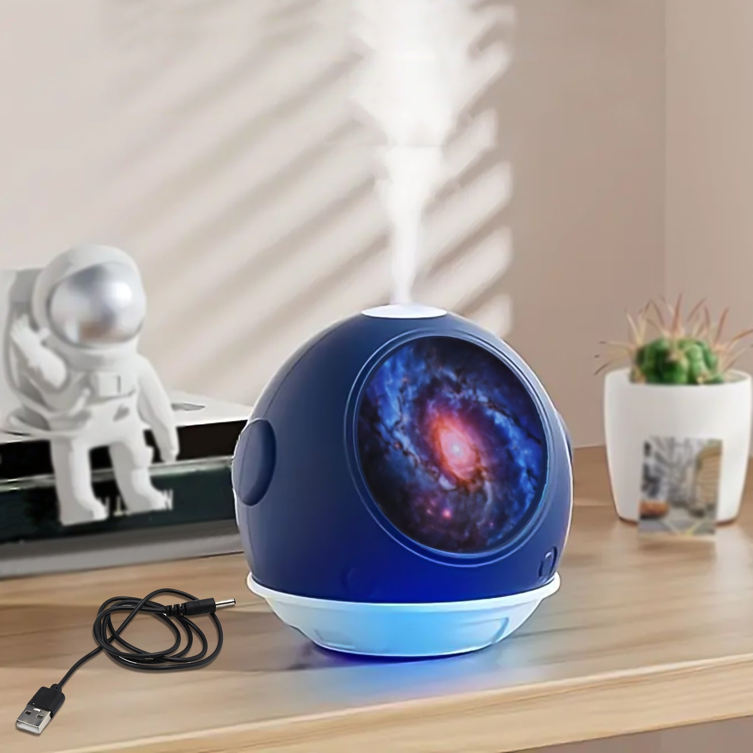 astronaut ball shape humidifier USB portable, USB mini space capsule humidifier,