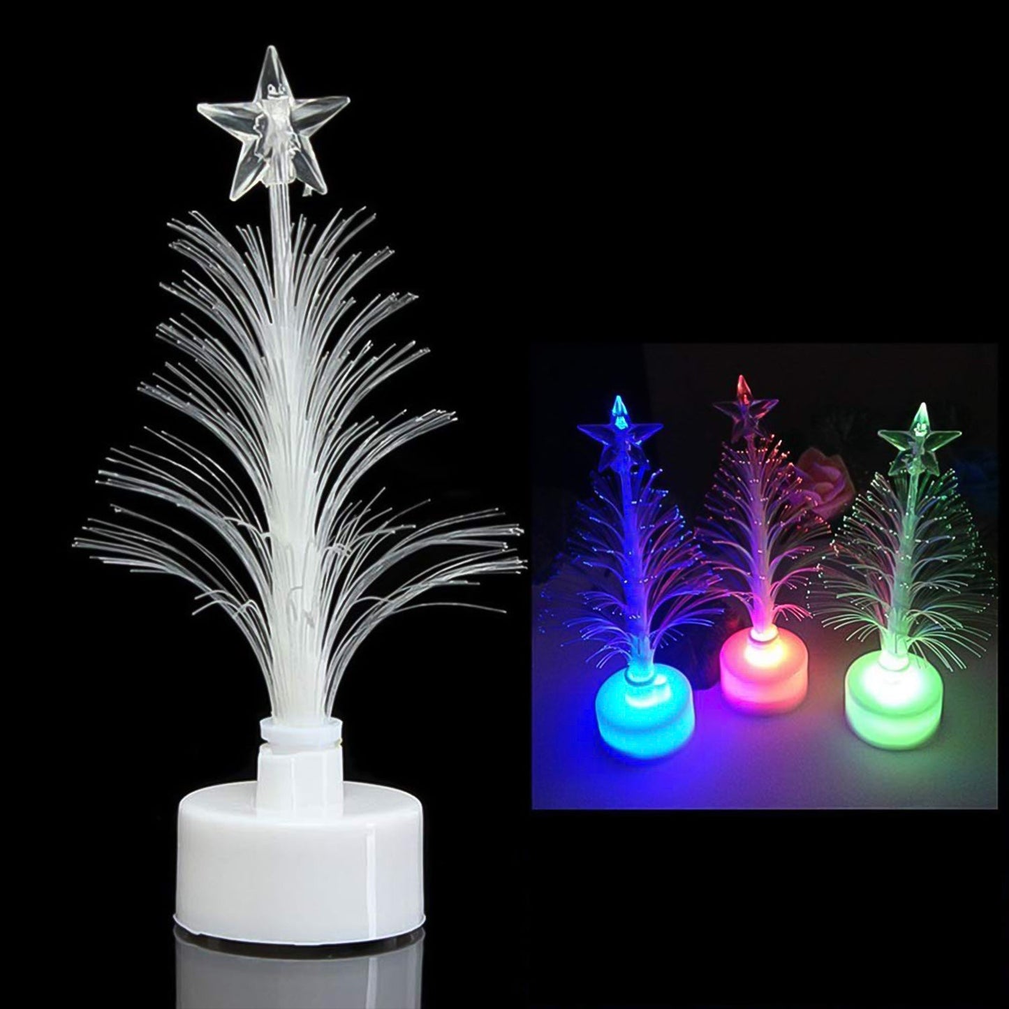 tree LED night light, multicolor candle light, LED mood light, flameless candle lamp
