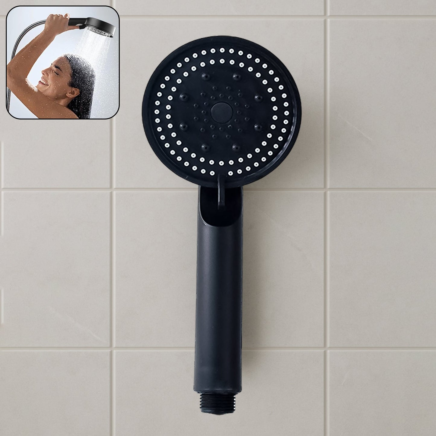 high pressure handheld shower head with hose for bathroom, multifunction water saving handheld shower head, anti clog shower head with strong pressure