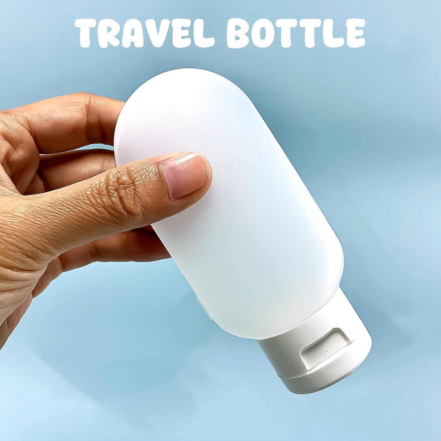 travel shampoo bottle, travel conditioner bottle, small plastic bottle for travel, mini toiletry bottle, travel-size shampoo bottle India, 60ml plastic bottle, refillable travel bottle, portable travel bottle for liquids, TSA travel bottle, travel container for toiletries