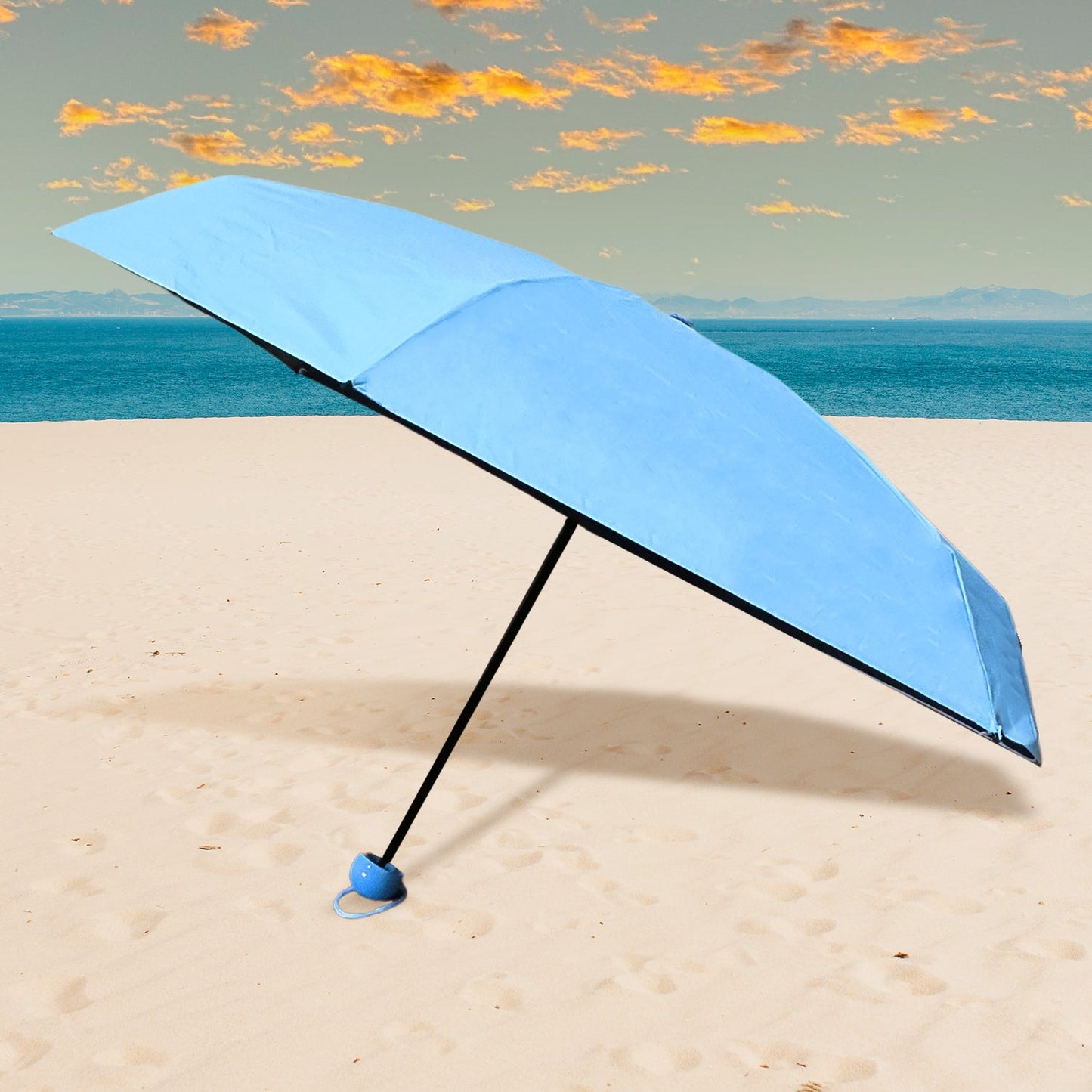 5‑fold compact umbrella with capsule case, ultra‑light manual travel umbrella, pocket size capsule umbrella foldable, foldable windproof umbrella men women, portable travel umbrella with case