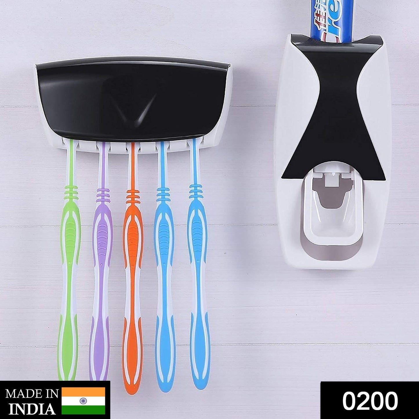 Toothbrush holder with toothpaste dispenser, automatic toothpaste dispenser, toothbrush holder wall mount, touch free toothpaste squeezer, kids toothpaste dispenser, hygienic bathroom accessories