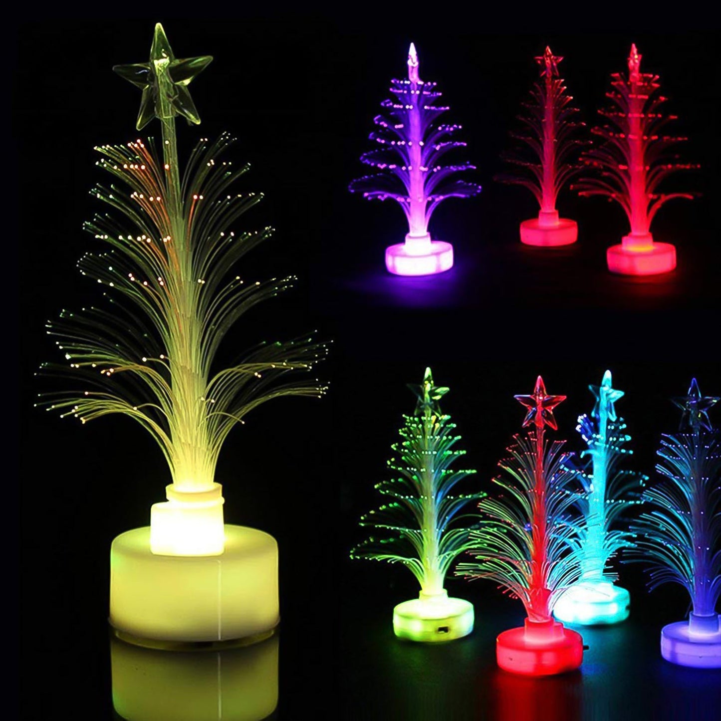 colour changing tree LED candlelight night light, decorative remote controlled tree candle lamp