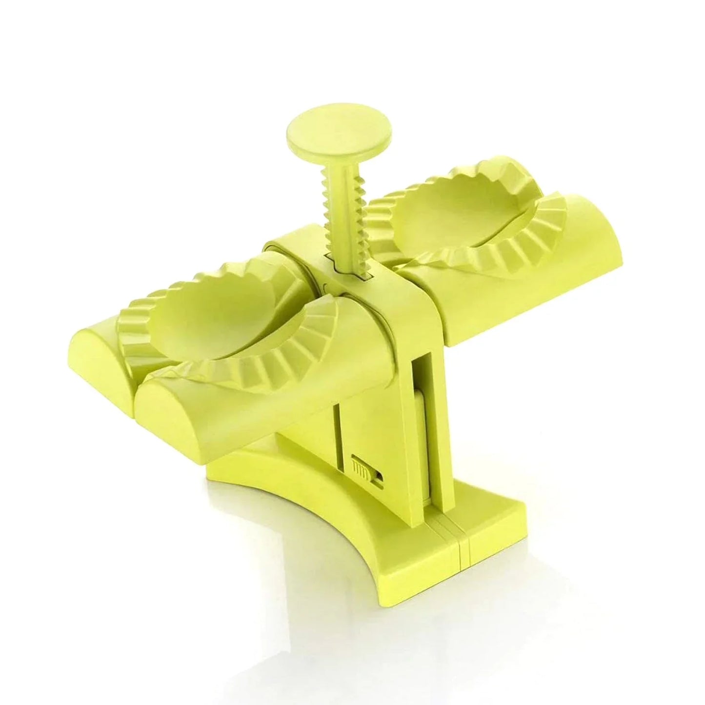 Dumpling maker with easy-to-use design, dumpling maker mold, double head dumpling press, momo maker tool, kitchen dumpling mold, gujiya press, easy dumpling maker, dumpling kitchen accessory
