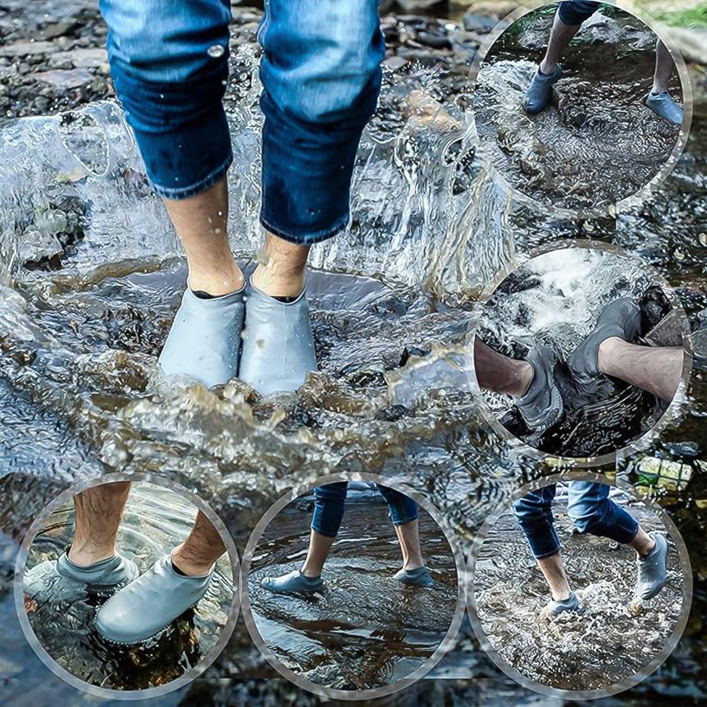 waterproof shoe cover, silicone rain shoe covers India, non-slip shoe protectors for monsoon, reusable waterproof shoe covers
