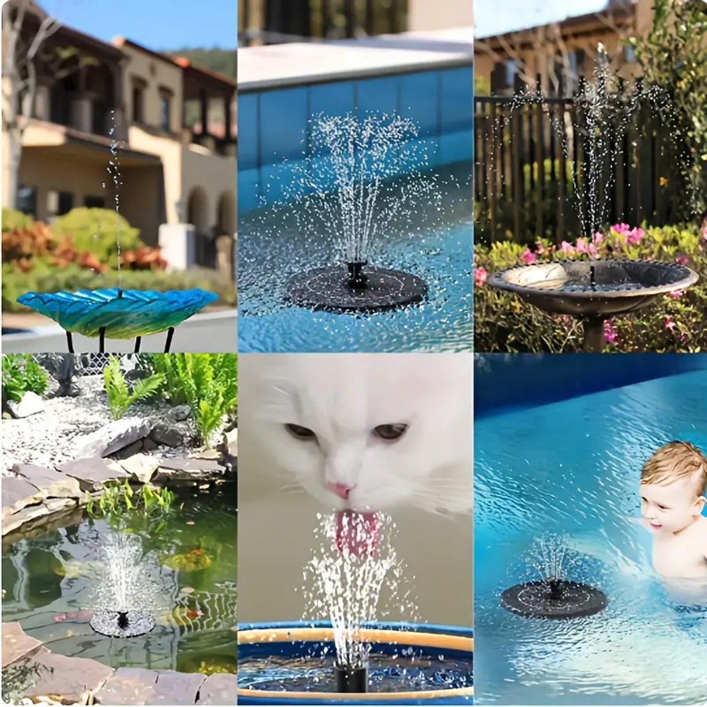 solar fountain pump, garden water fountain, floating solar fountain, solar water pump for garden, outdoor fountain for home, birdbath fountain pump, solar powered water fountain, eco friendly water pump