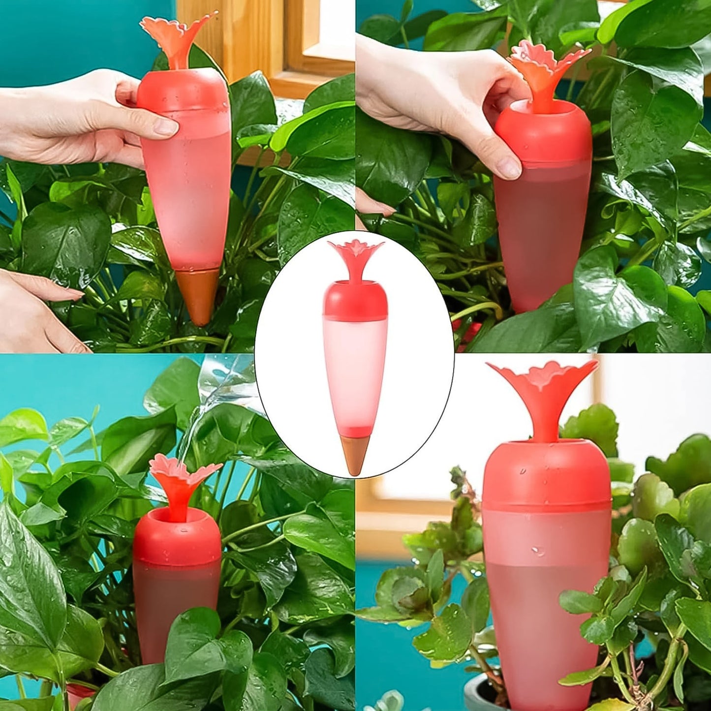 self watering spike, plant watering spike, automatic plant water feeder, watering globe, indoor plant watering system, drip irrigation spike, balcony plant watering, water spike for pots, plant care tool, gardening tool India