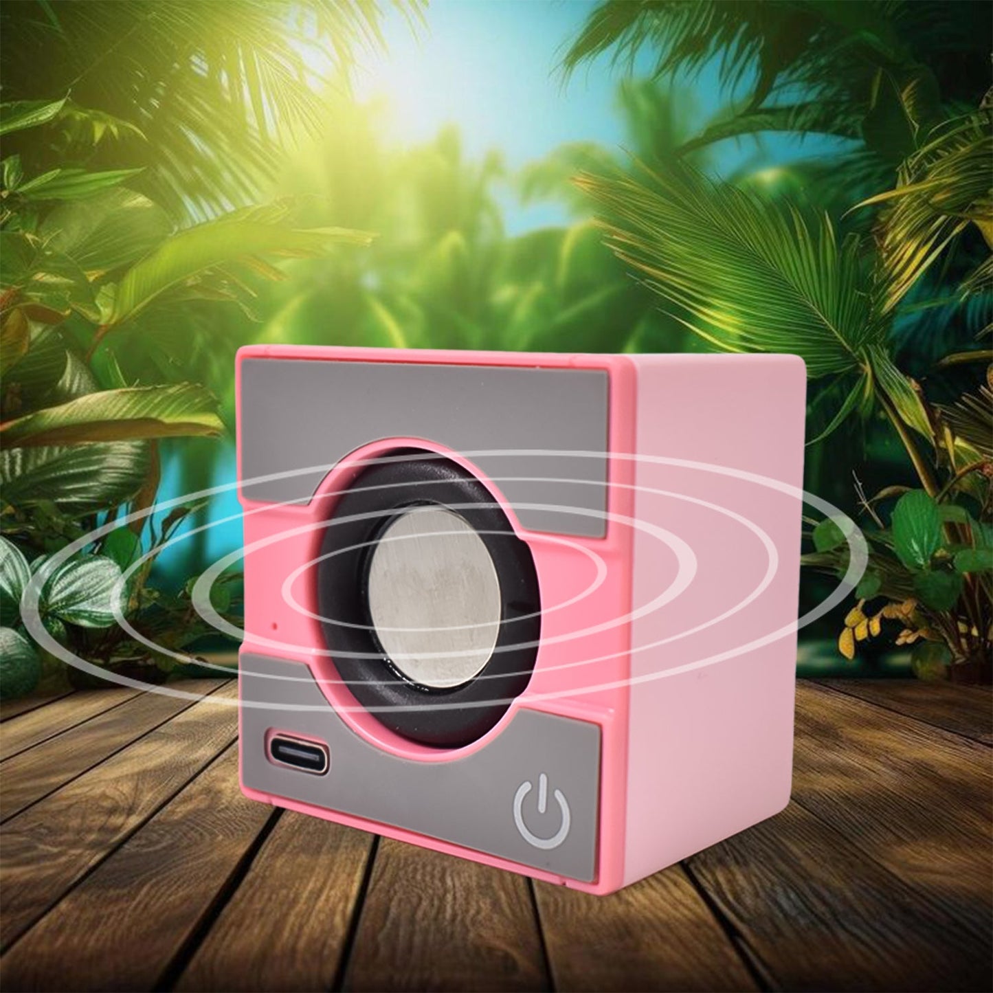 mini portable wireless bluetooth speaker with powerful sound, pocket size speaker for mobile and laptop, small bluetooth speaker with deep bass and HD sound, compact music speaker for travel and outdoor use, wireless speaker for parties and casual listening,