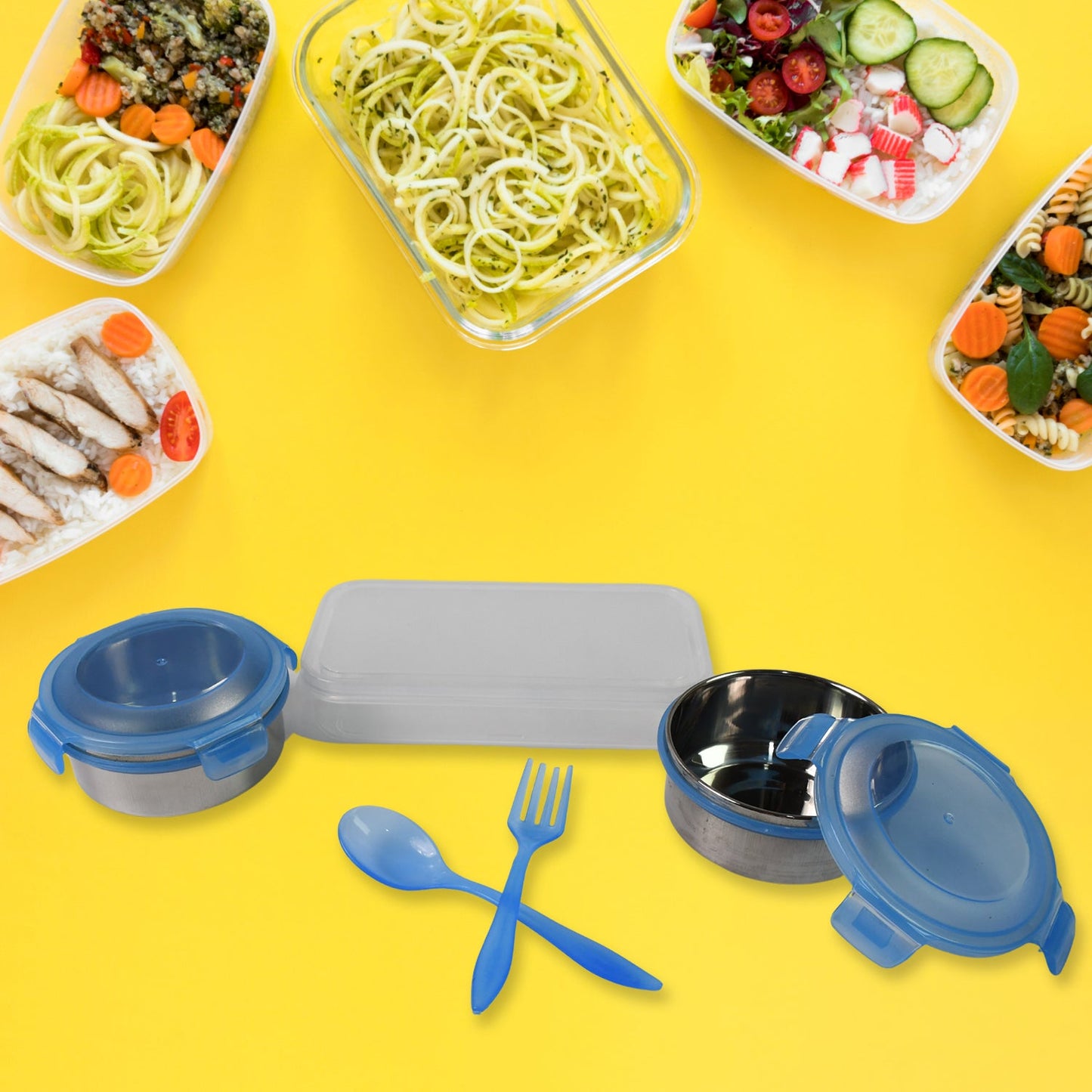 lunch box, tiffin box, plastic lunch box, lunch box with spoon and fork, tiffin set with bag, leak-proof lunch box, school lunch box, office tiffin box, lunch box for kids, BPA free lunch box