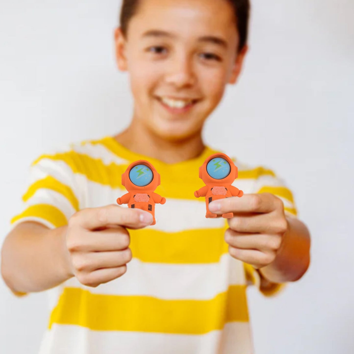 cute pencil eraser for kids, astronaut eraser clip, novelty eraser for school use, space themed eraser India, creative eraser for return gifts, kids stationery eraser online, cartoon erasers for pencil box, fun eraser design for children,