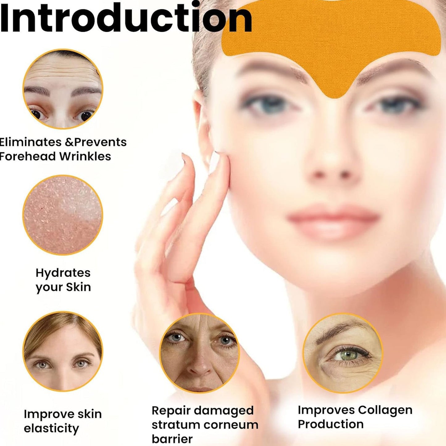 forehead and face wrinkle patches for women in India, anti-aging silicone pads for reducing fine lines, reusable wrinkle patches for forehead and eyes,