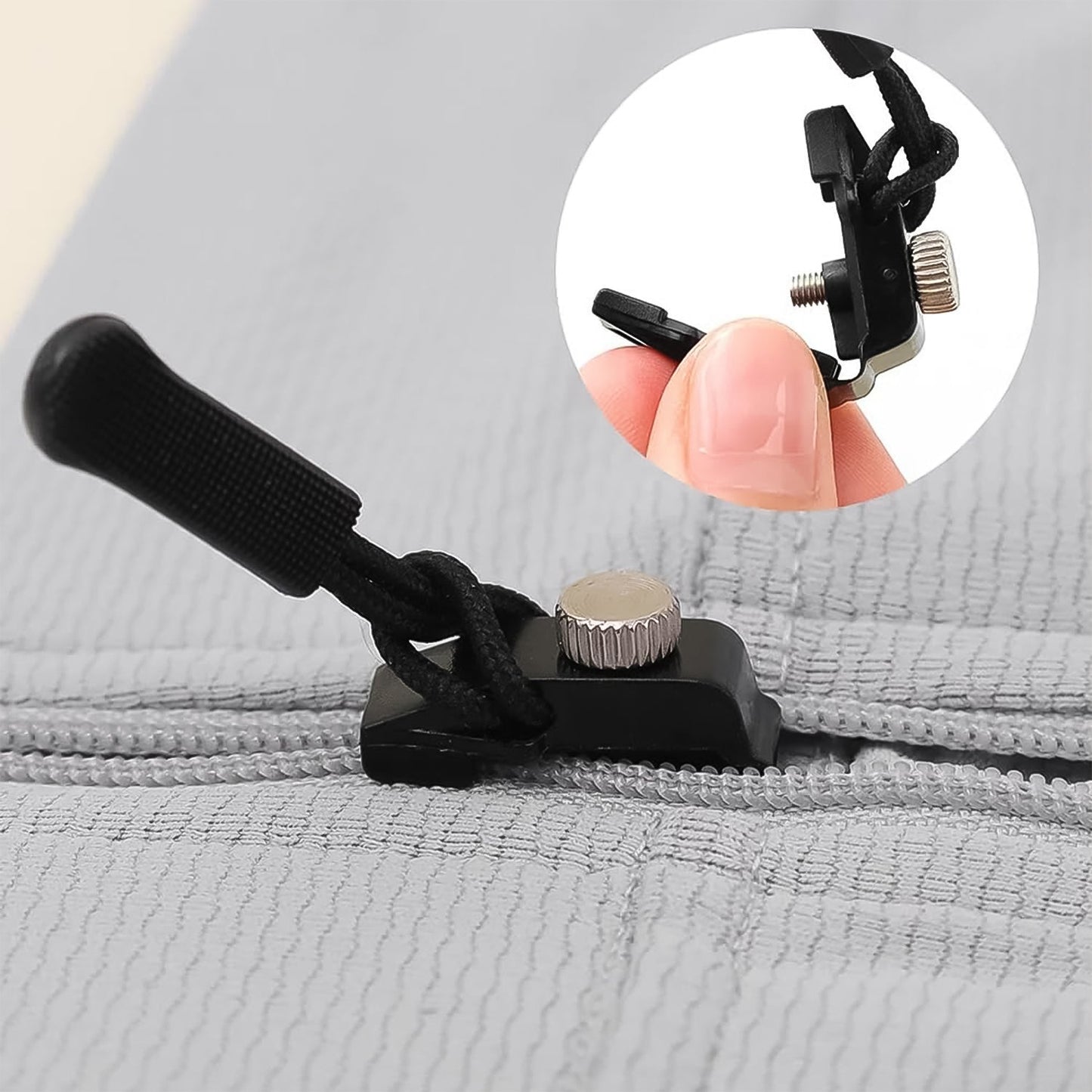easy to use zipper repair tool for bags, no sew zipper fix clip for jeans and travel gear, big size zipper pull replacement for coats and backpacks,
