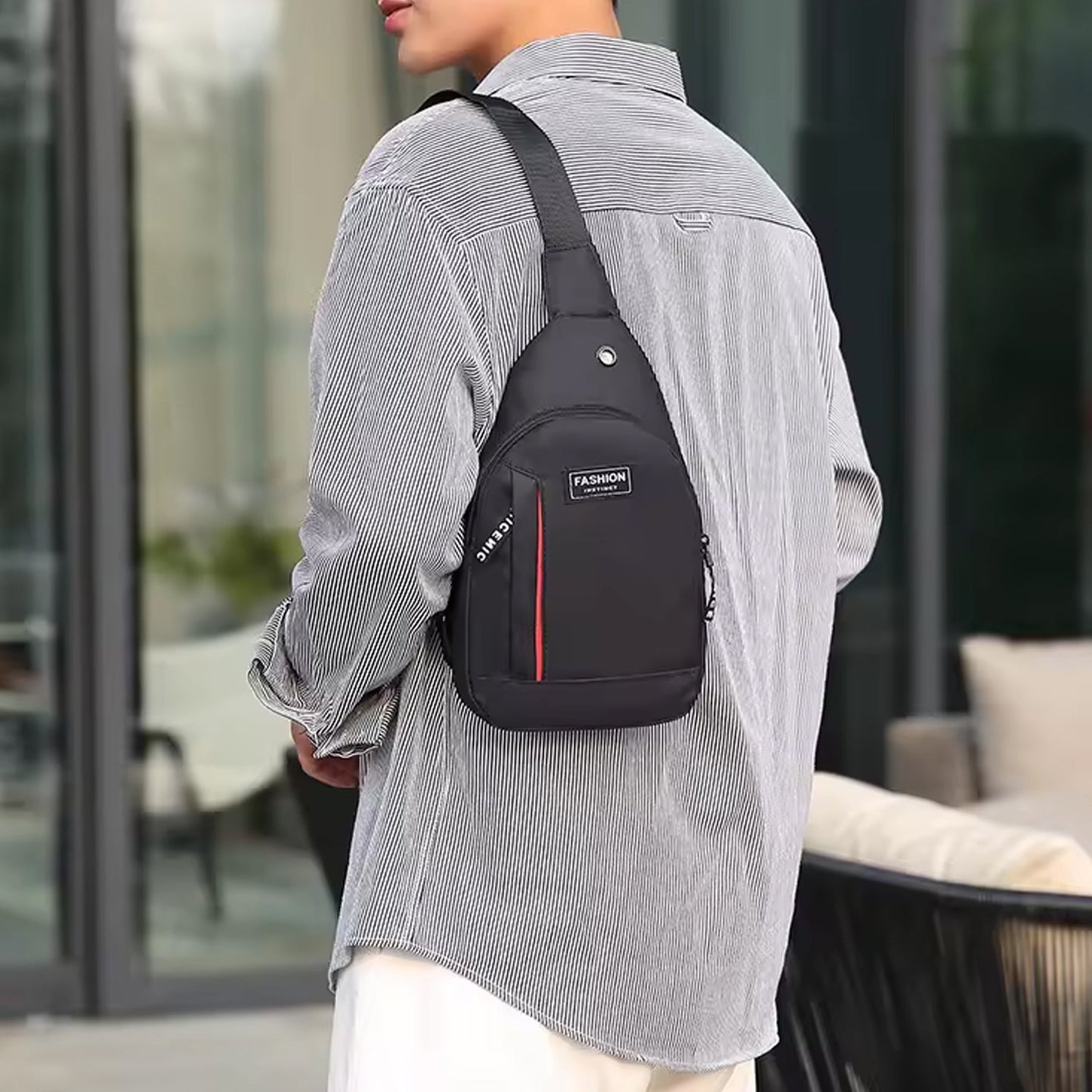 fanny pack for phone wallet and documents, unisex belt bag for biking and city travel, secure sling bag for urban lifestyle India,
