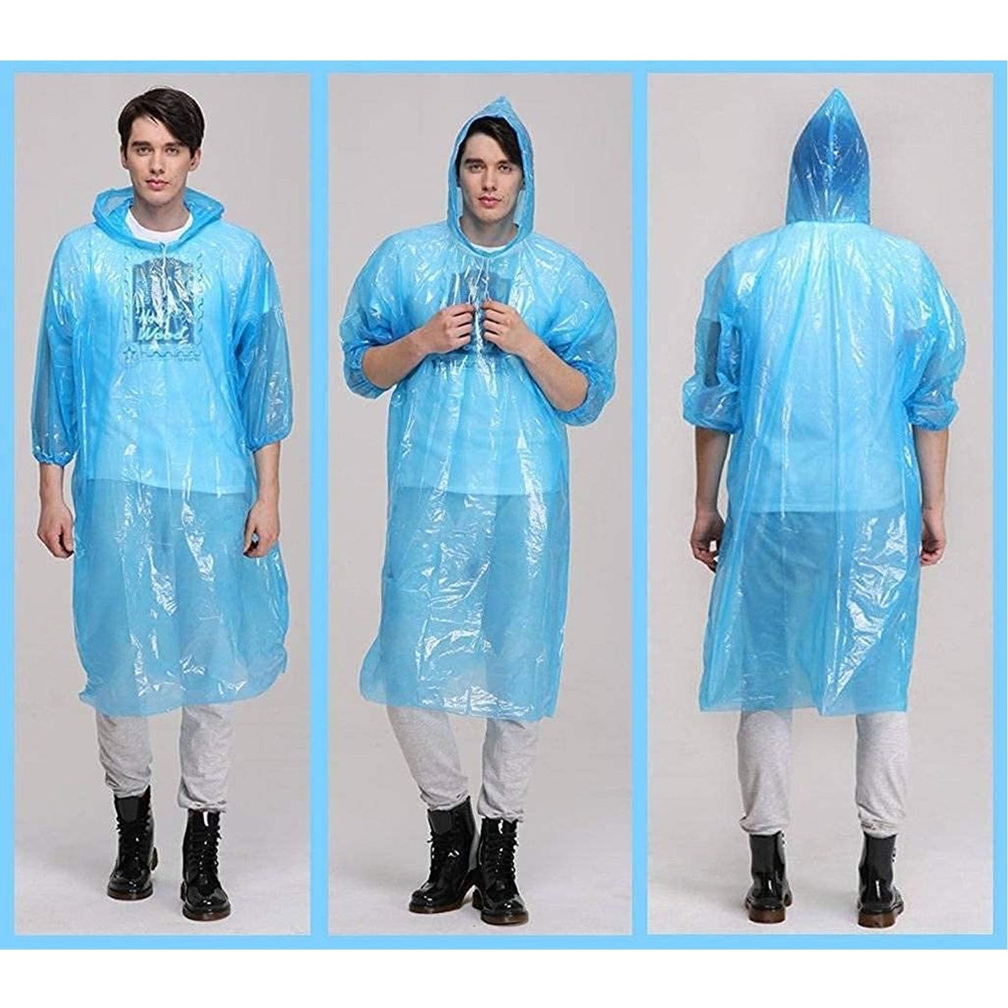 wallet size emergency raincoat pouch, easy to carry rain poncho pouch,