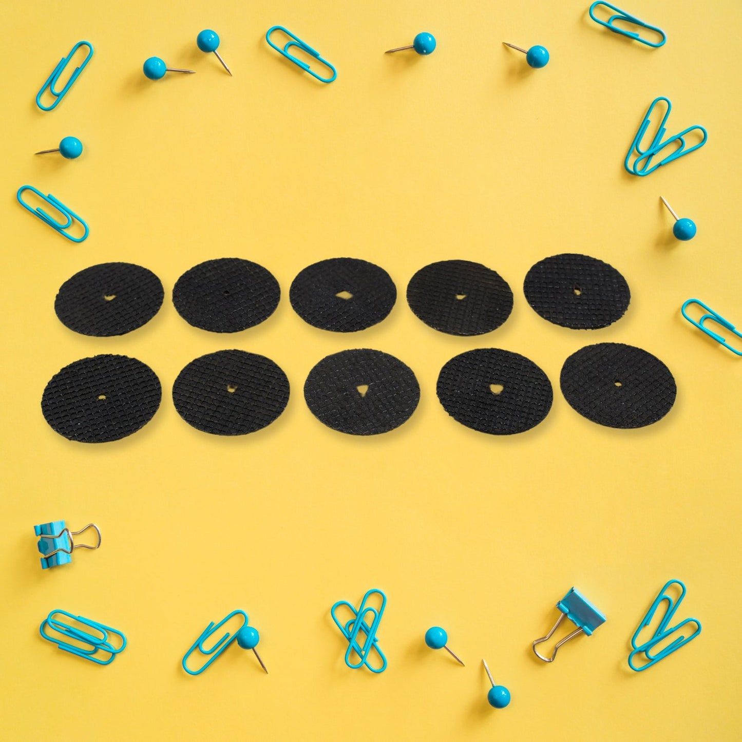 metal cutting wheels and grinder attachments, tool kit for grinding and polishing, multipurpose cutting disc set for rotary tools, 11 piece grinder tool kit for home and industrial use, grinder accessory set with cutting wheels