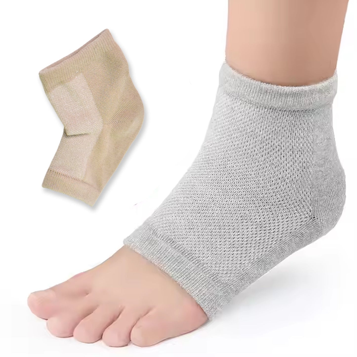 overnight moisturizing socks for cracked heels in India, best heel socks for dry and rough feet repair, socks for heel pain and cracked skin relief,