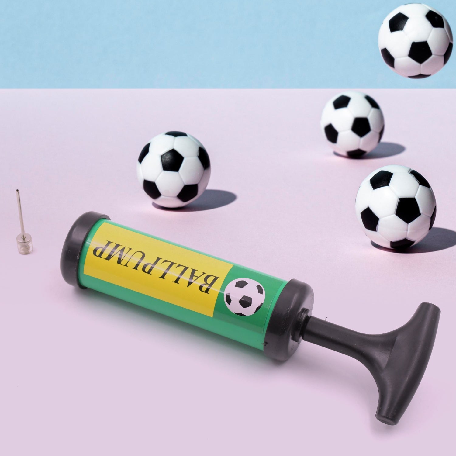 air pump for ball, kids toy ball pump, soft bounce ball, sports ball inflator, ball pump for kids, toy inflator, manual air pump, small ball air pump
