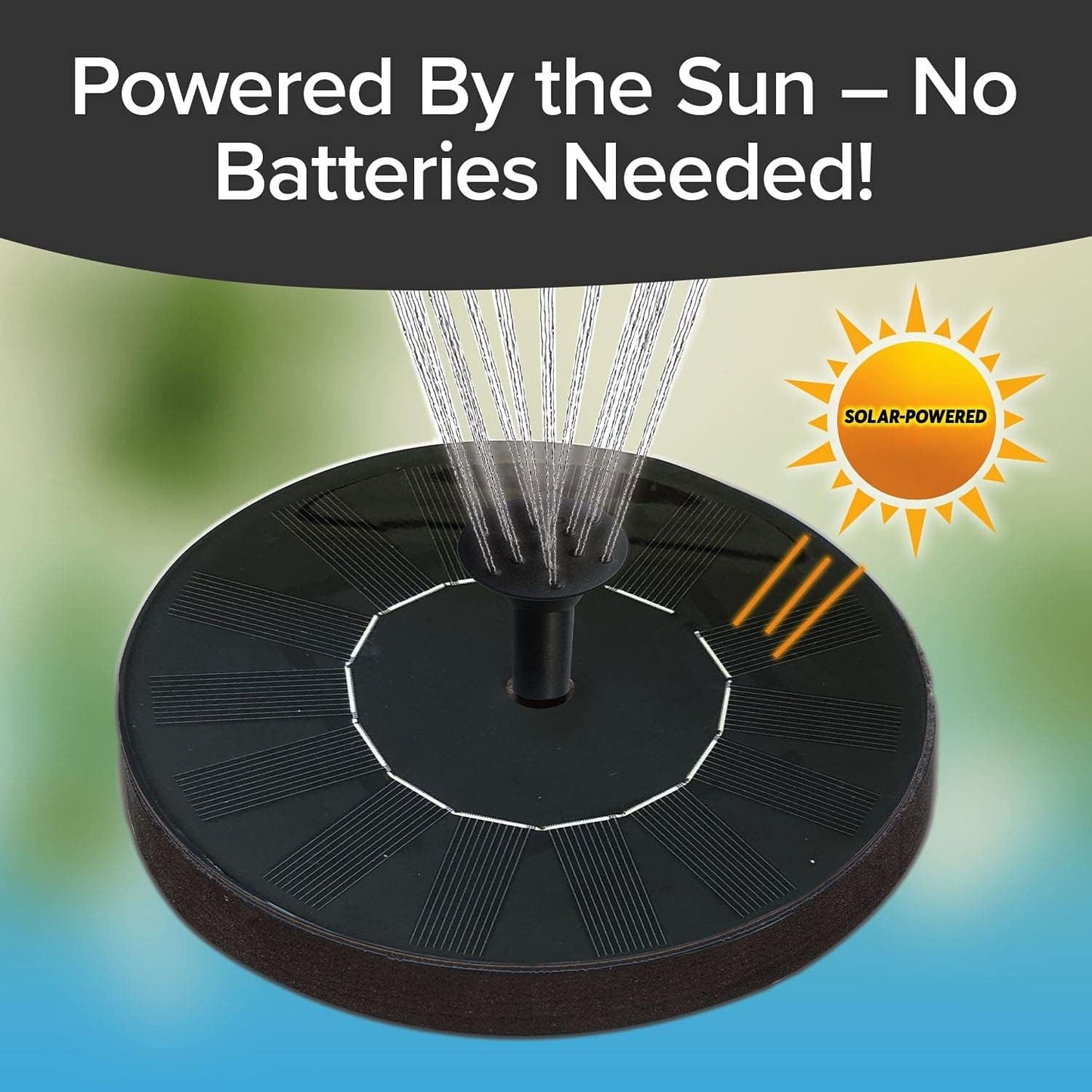 best solar water fountain for Indian balconies, solar floating fountain for fish pond and plants, solar powered decorative fountain with fast pump, waterproof solar fountain pump for Indian weather, solar garden décor with moving water,