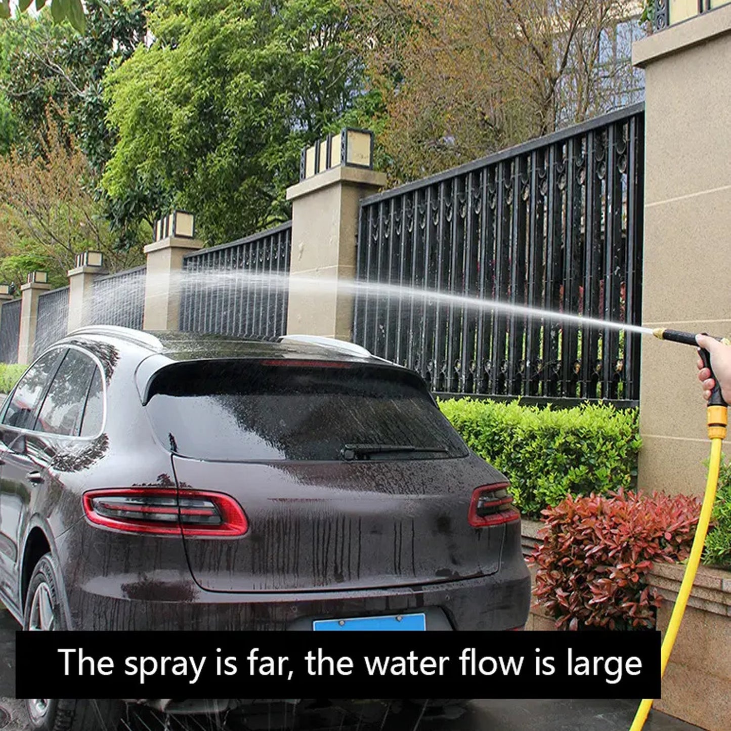 brass high pressure spray gun for outdoor use, garden and car cleaning sprayer with brass nozzle, multipurpose water jet spray gun for household tasks