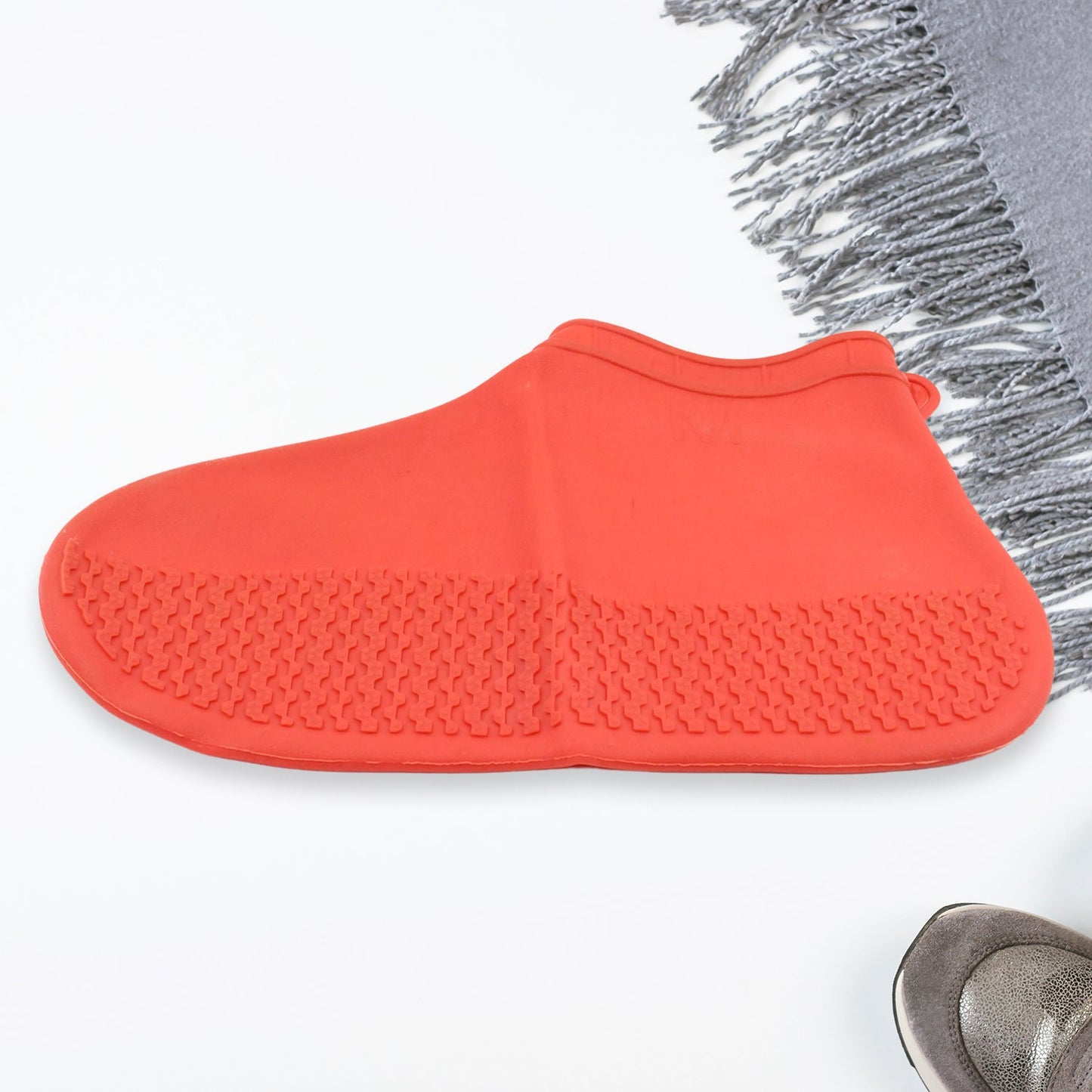 rain shoe cover, waterproof silicone shoe protector, non-slip shoe covers, foldable rain shoe cover, monsoon shoe protection, reusable waterproof footwear wrap,