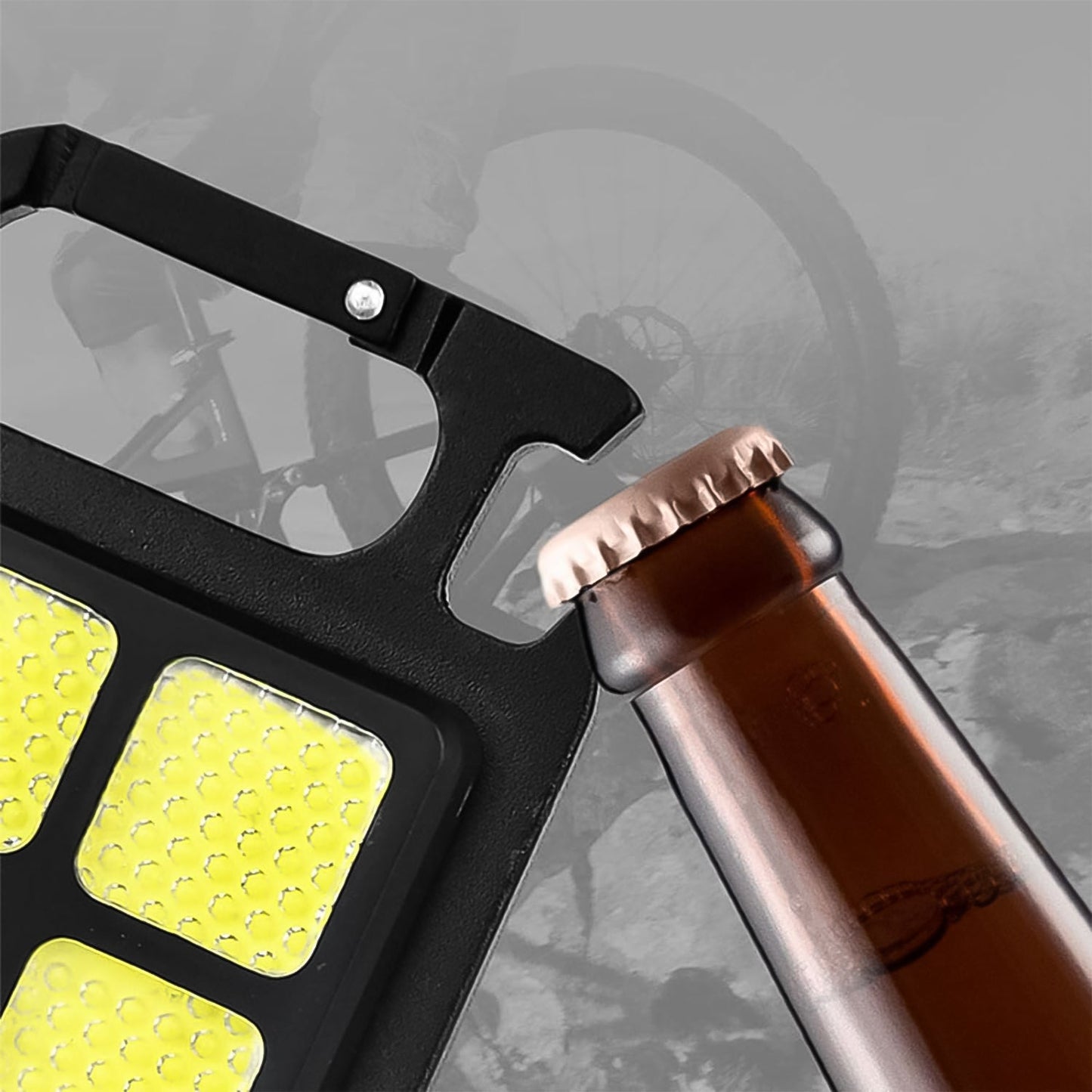 usb-rechargeable 4 led mini keychain flashlight with magnetic base, compact folding bracket led torch keychain india, small portable usb keychain light for camping hiking, magnetic base mini flashlight keychain rechargeable, pocket-sized folding stand keychain flashlight usb