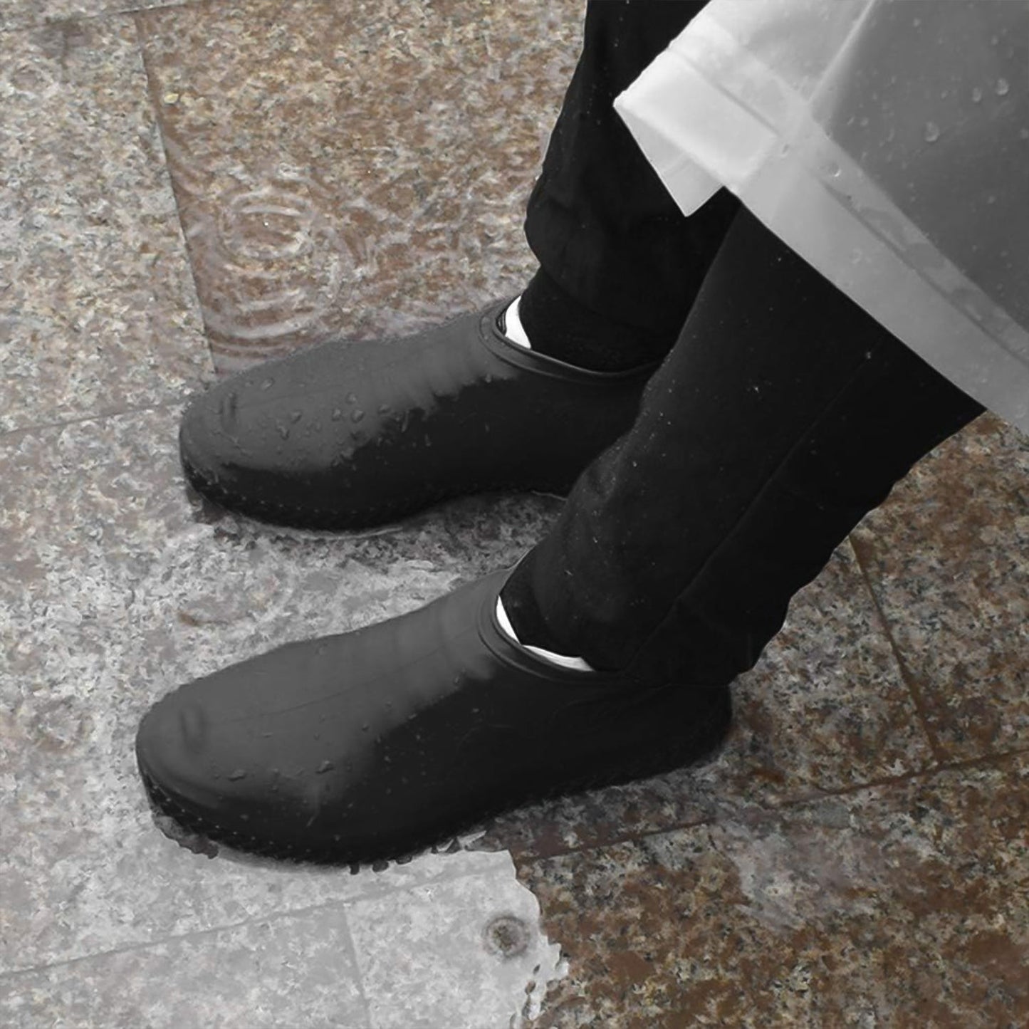 rain shoe cover for bike riders, shoe cover for rainy season, anti-slip silicone shoe cover for adults and kids, washable rain shoe protector India, shoe cover for school and office commute, silicone overshoes waterproof reusable,