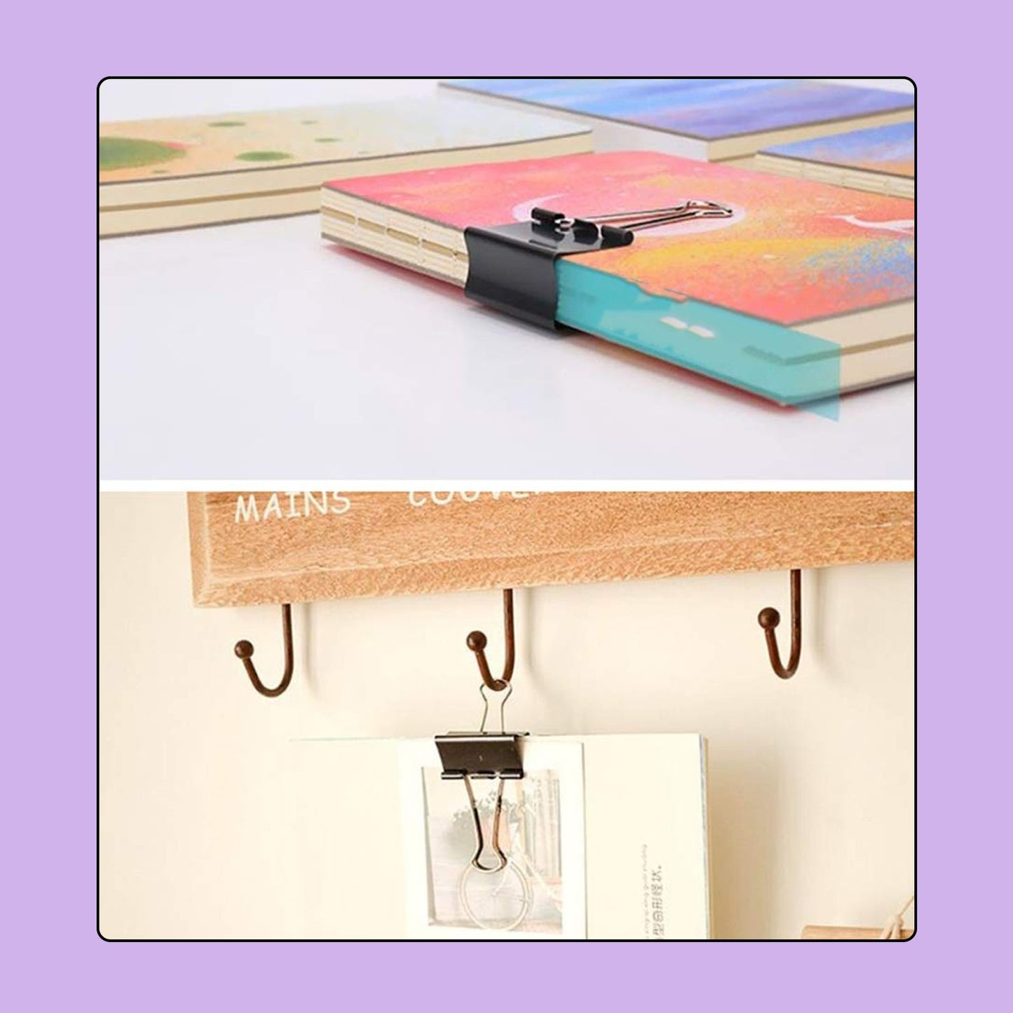 best 32mm colorful binder clips set of 32 in India, multicolor metal binder clips for organizing documents, binder clips for office files and paperwork, heavy-duty paper clamps for home and office use, durable binder clips for school students and professionals,