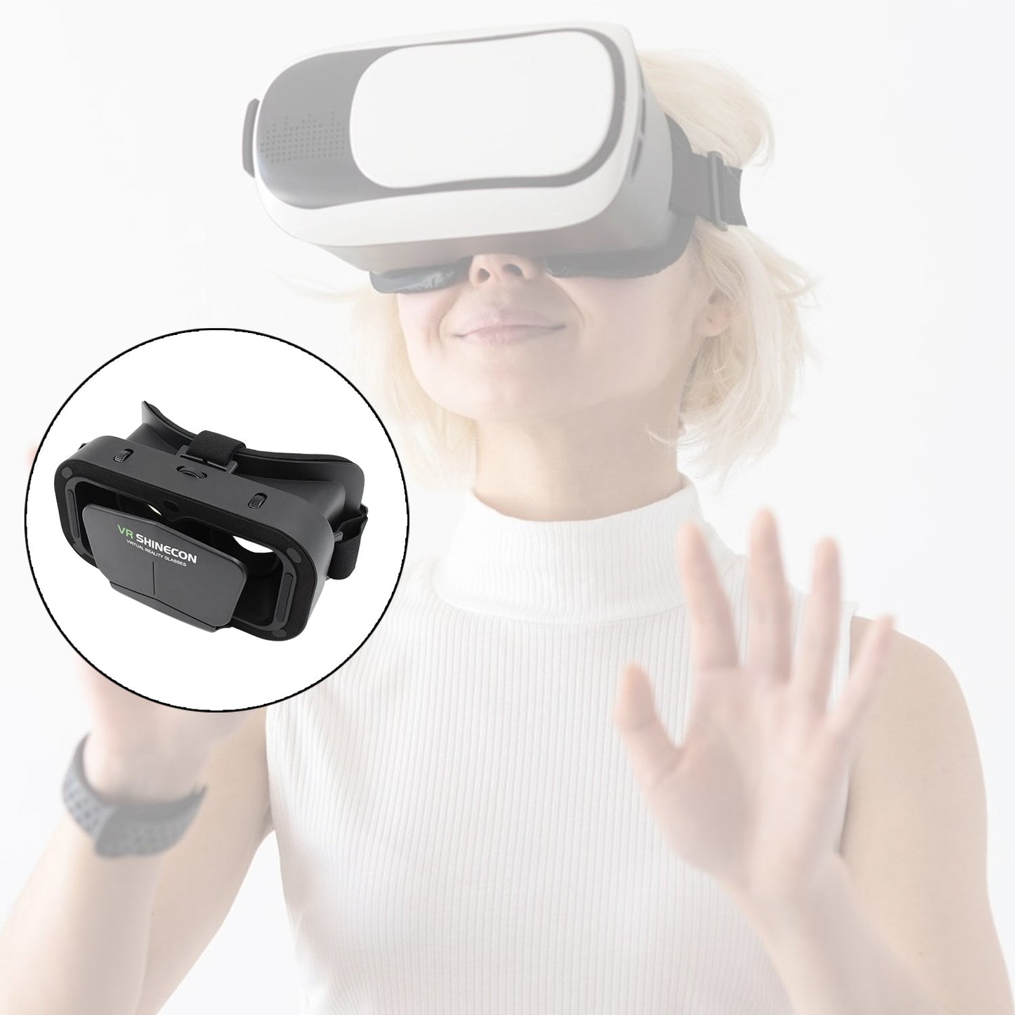 affordable VR headset for Gen Z and students, VR goggles compatible with all smartphones, 360° video headset for mobile viewing, portable VR headset for Android gaming, immersive 3D experience on mobile phones