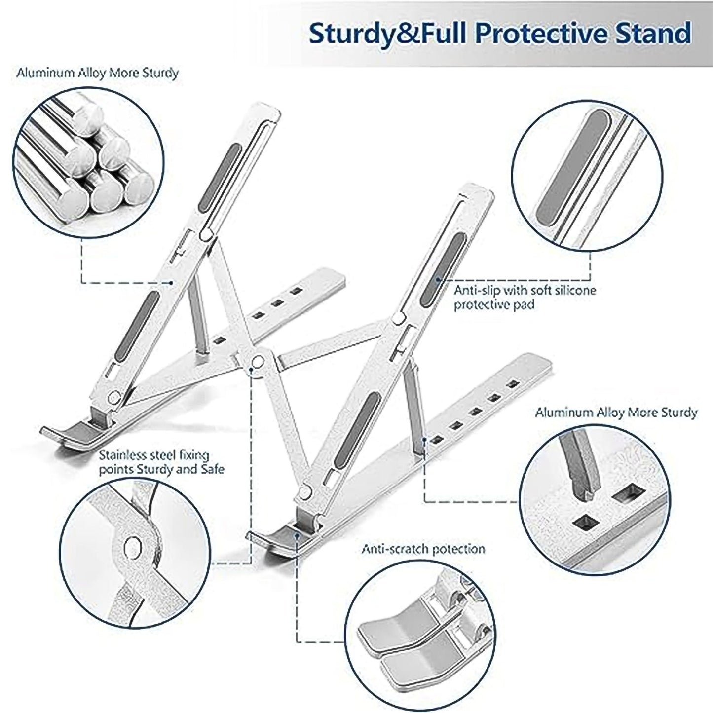 non-slip portable laptop stand, laptop table stand under 1000, study table laptop stand for home, compact stand for laptops and tablets,