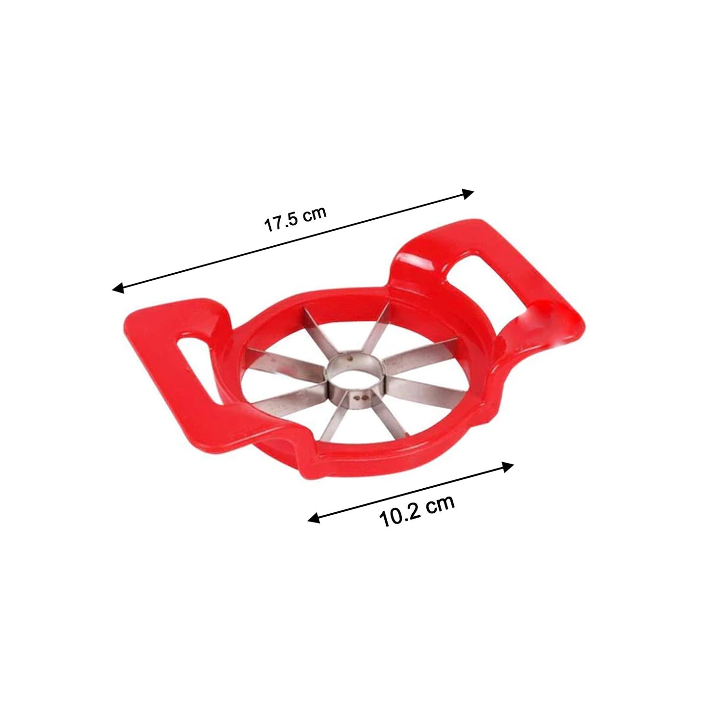 Multi-color apple cutter for quick slicing. apple cutter slicer, 8 blade fruit slicer, stainless steel apple corer, apple cutter for guava pear, kitchen fruit divider, apple slicer with handle