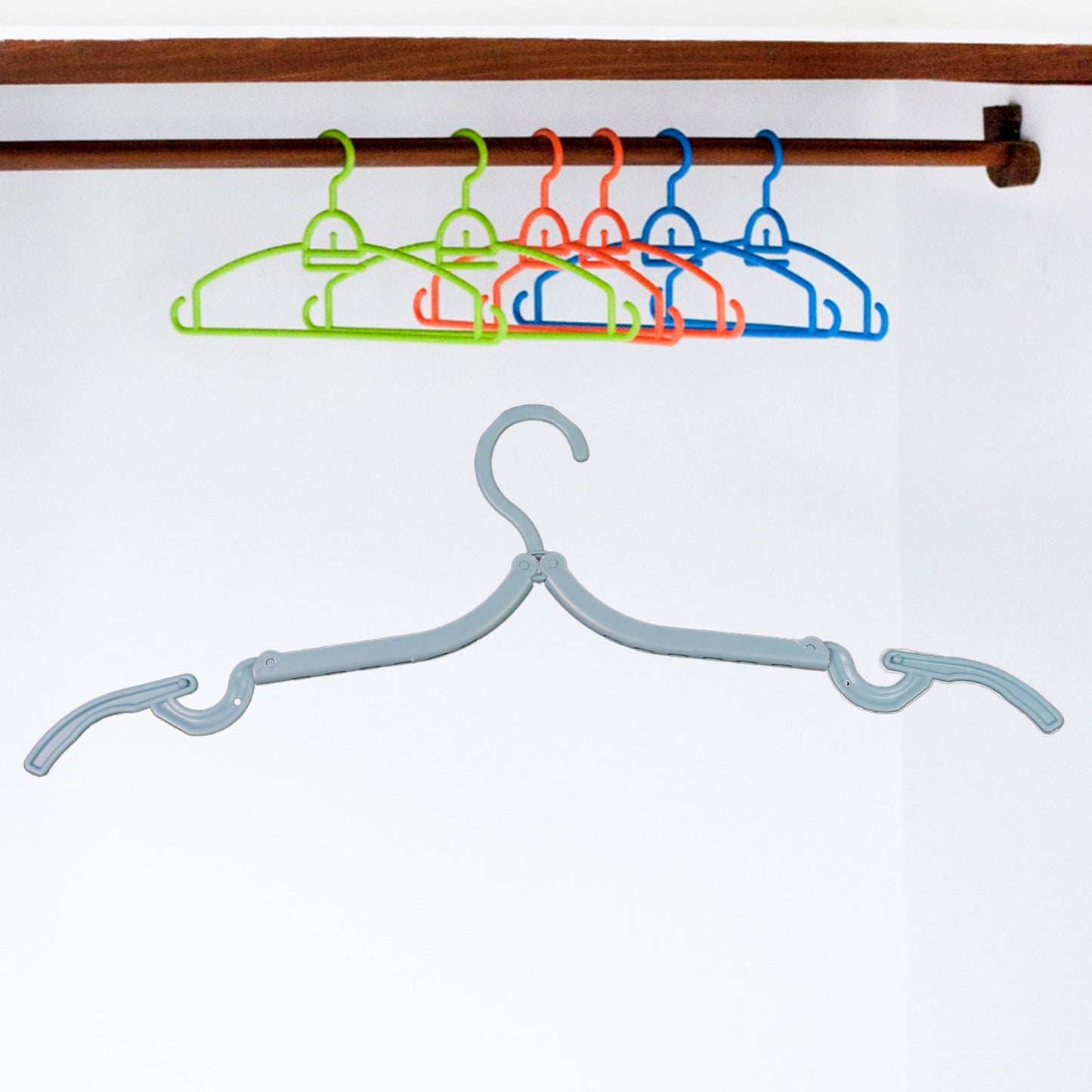 folding hangers for backpack and luggage, portable hangers for hotel stays, multipurpose travel hangers for Indian users, collapsible plastic hangers for compact living, best hangers for travel and packing, lightweight hangers for travel bags, travel accessories folding clothes hangers, foldable drying hangers for outdoor use,