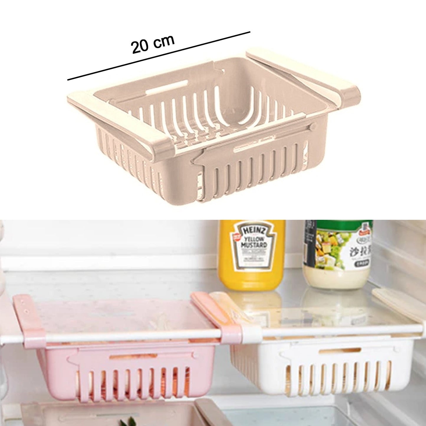 Versatile fridge baskets for tidy and accessible storage. fridge organizer drawer, adjustable fridge storage basket, refrigerator drawer set, kitchen storage drawer, pantry organizer bins, fridge storage solution, BPA-free fridge organizer