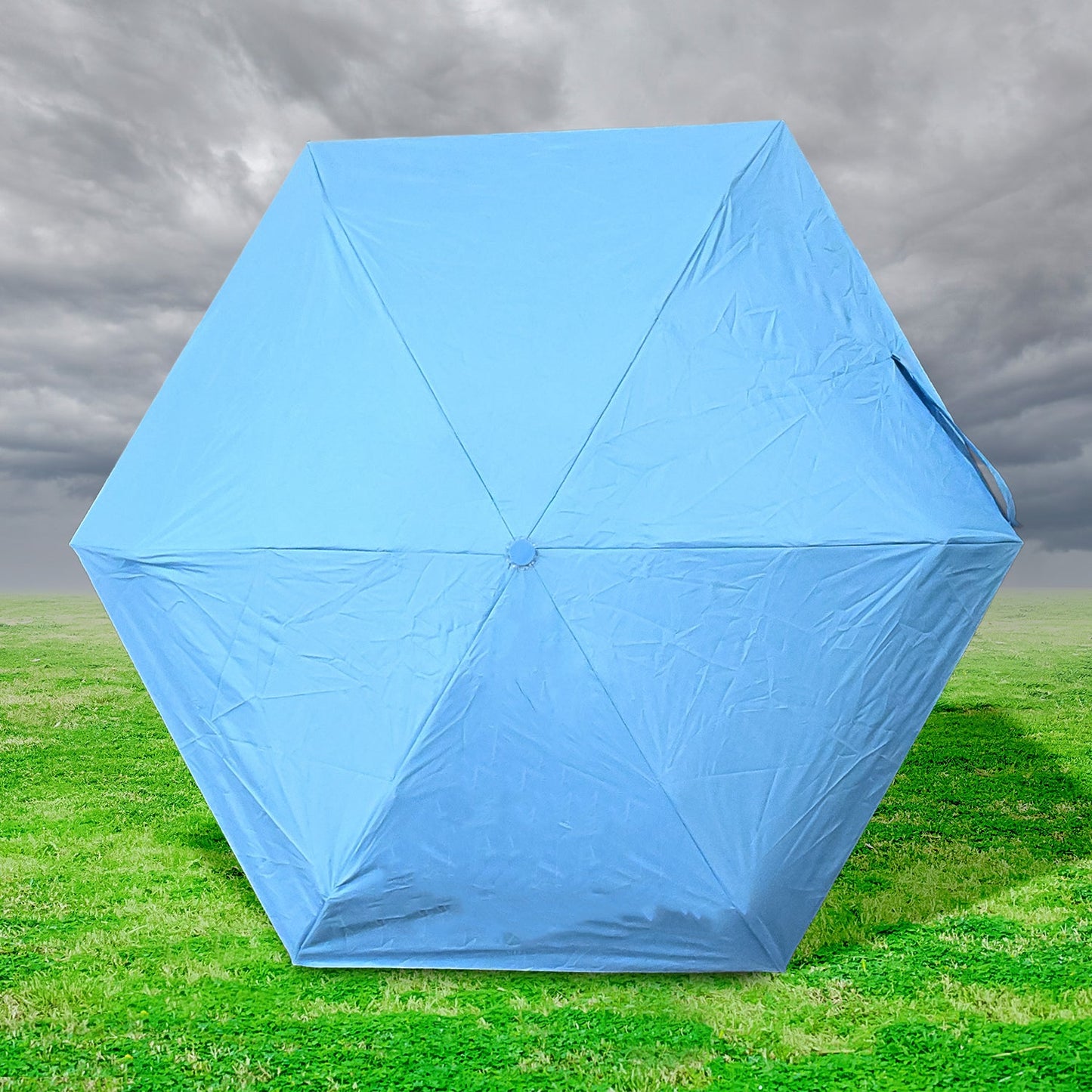 lightweight compact umbrella, small travel umbrella with capsule case, windproof pocket umbrella