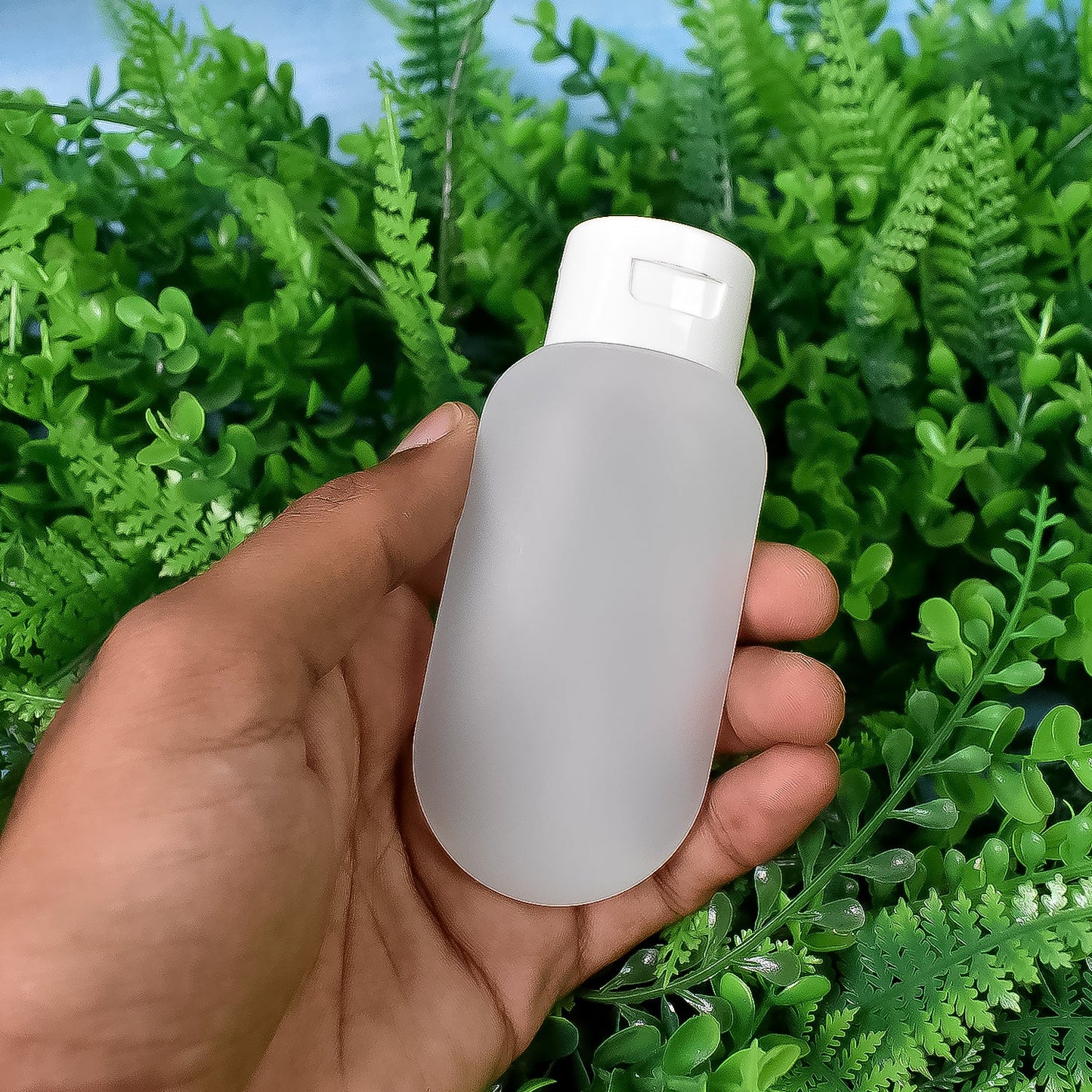 travel-friendly plastic bottle for liquid essentials, colorful 60ml travel bottle for vacation or office, refillable bottle for shampoo conditioner lotion