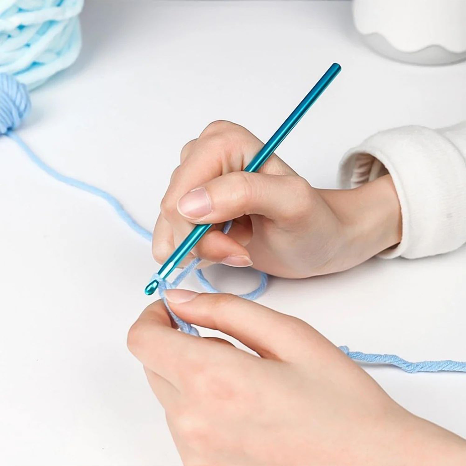knitting needles for sweaters scarves hats, DIY knitting crochet kit, aluminium craft needles India