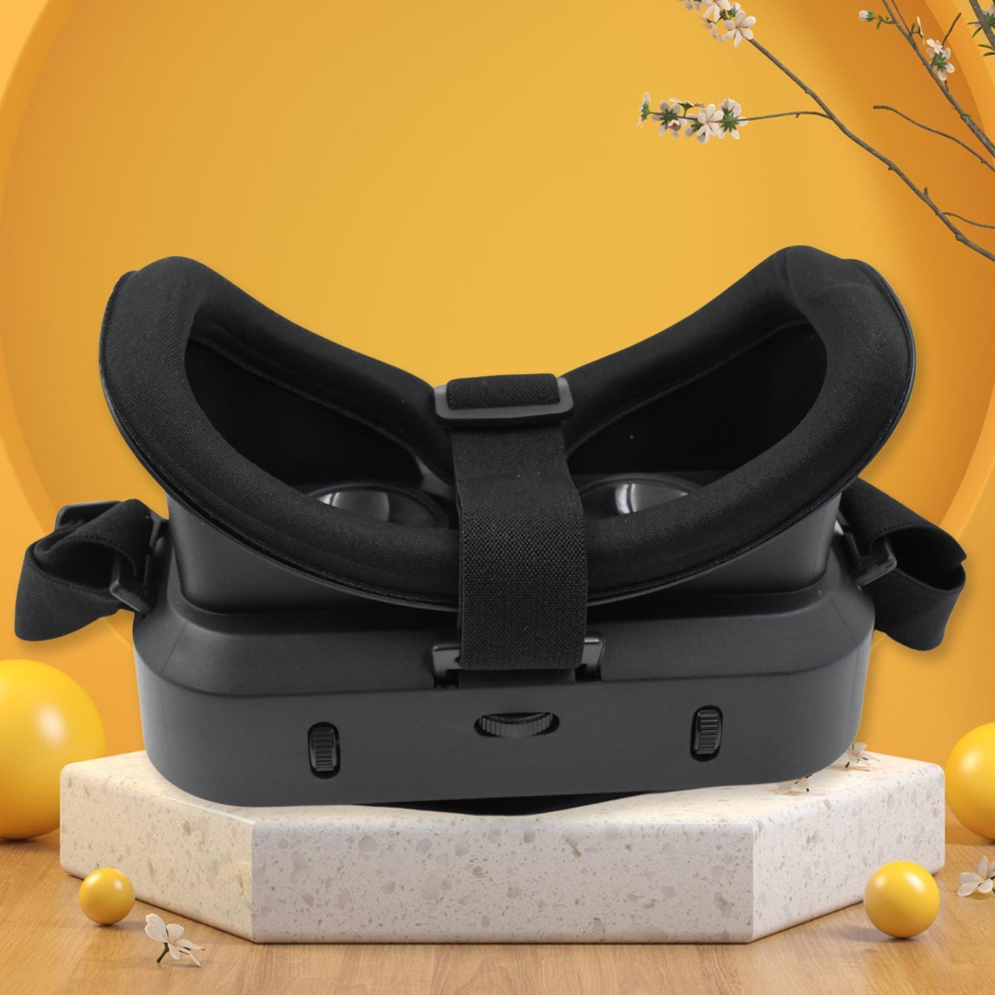 adjustable VR headset with lens control, virtual reality headset for cinematic phone use, mobile compatible VR glasses under budget, phone VR box for YouTube 360 and 3D apps, smartphone VR headset for travel and fun