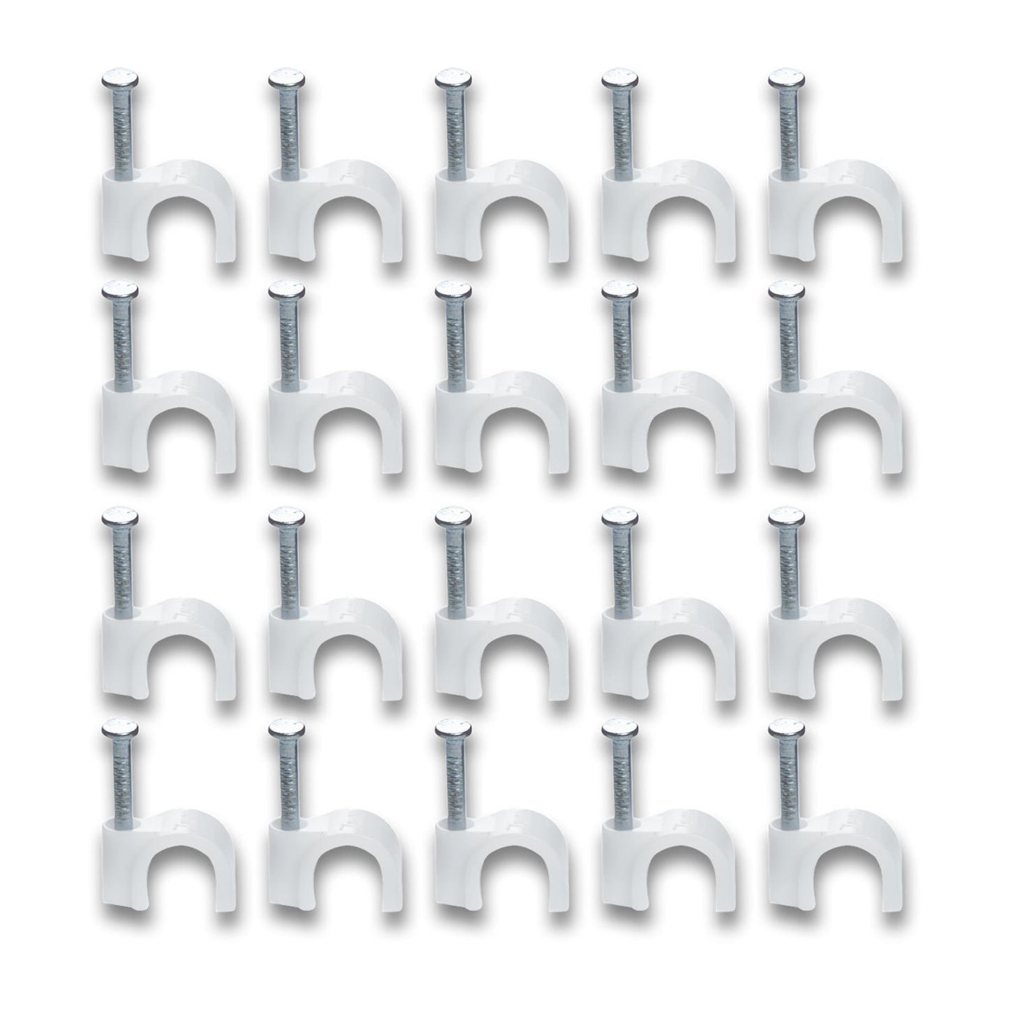 cable clips online India, plastic wire holders, nail wire clips, wire clips for home wiring, round cable organizer, plastic wire management tools,