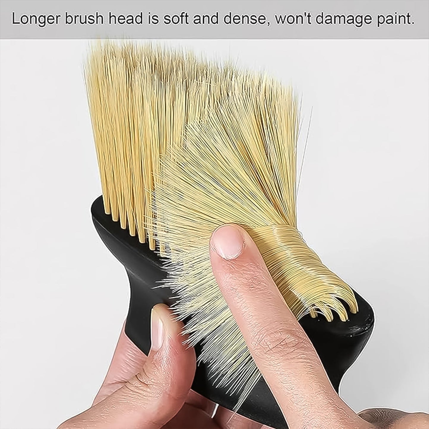 soft bristle car brush for cleaning air vents and controls, 1 pc car interior cleaner tool for buttons and panels, gentle brush for cleaning hard-to-reach areas in car, soft dusting brush for car accessories and console