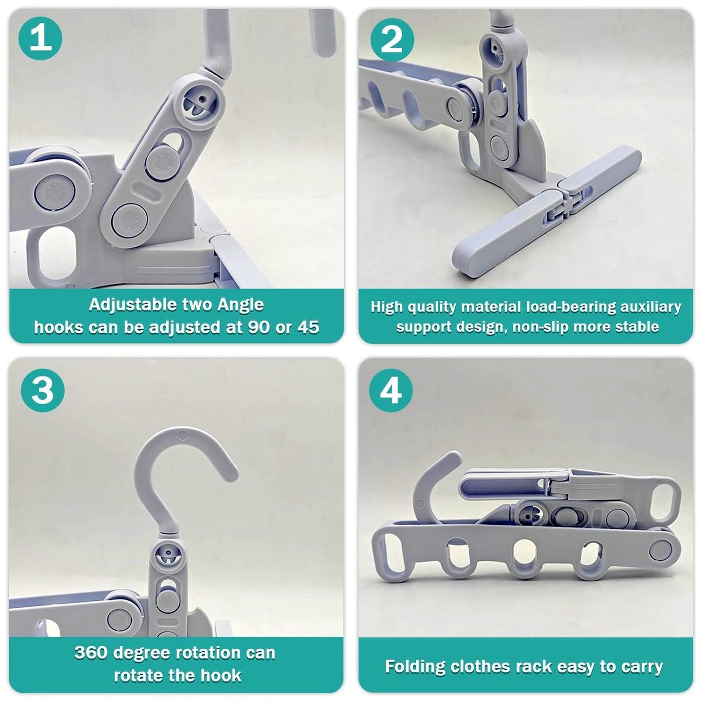 hostel room clothes rack with folding design, closet space saver hanger online India, foldable hanger for compact packing and travel