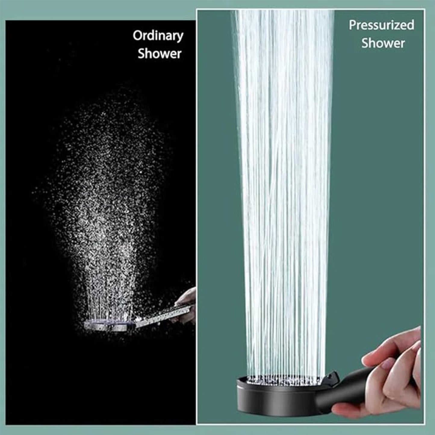 bathroom shower head for low pressure, handheld shower with filter, eco-friendly shower head,
