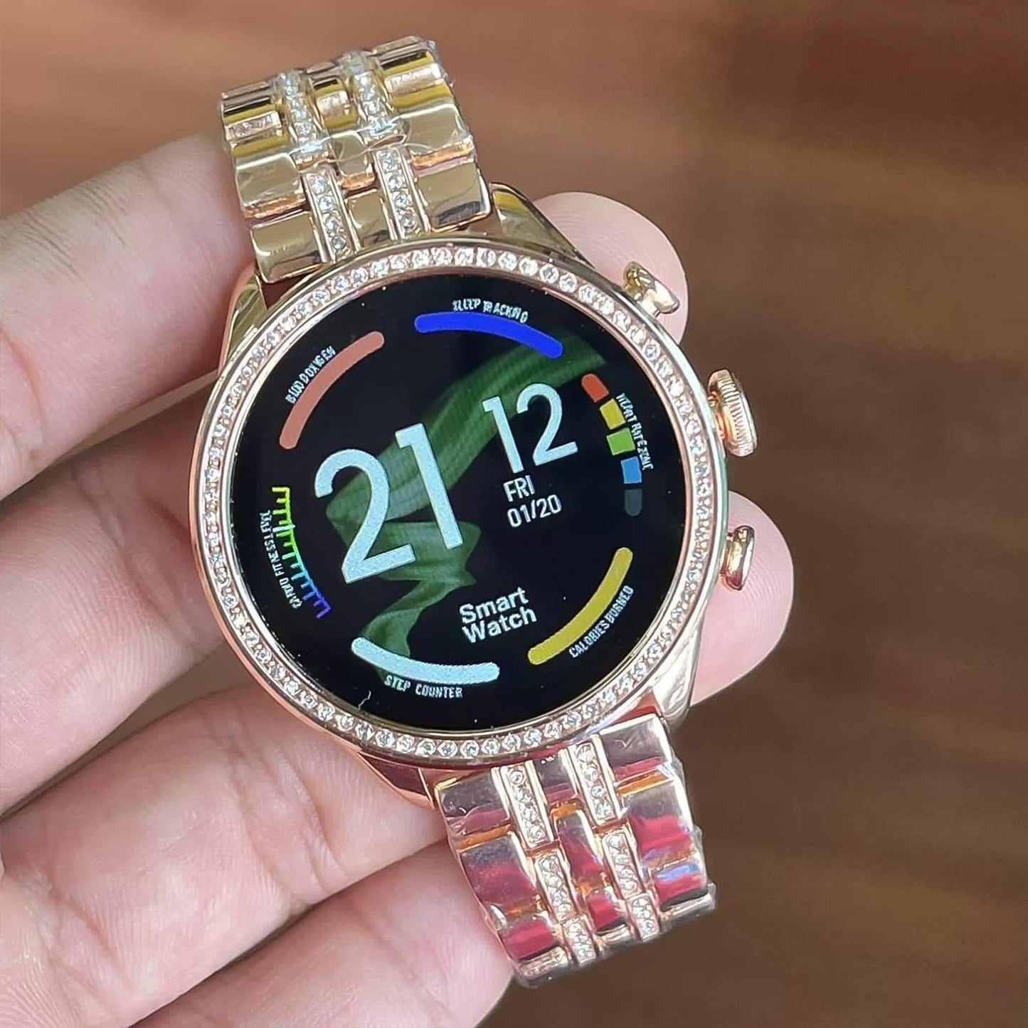 Bluetooth smartwatch with replaceable straps and HD screen, elegant Gen 9 watch with activity tracking and notifications