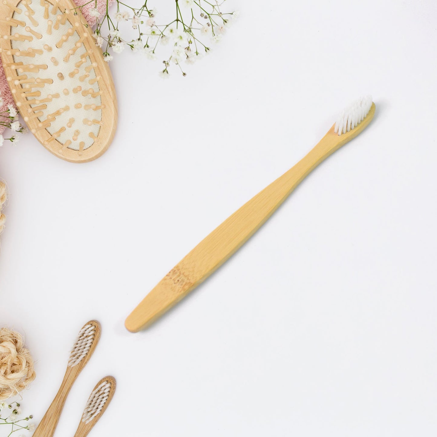 bamboo toothbrush India, wooden toothbrush set with soft bristles, eco friendly toothbrush for daily use, biodegradable toothbrush 3 pc pack