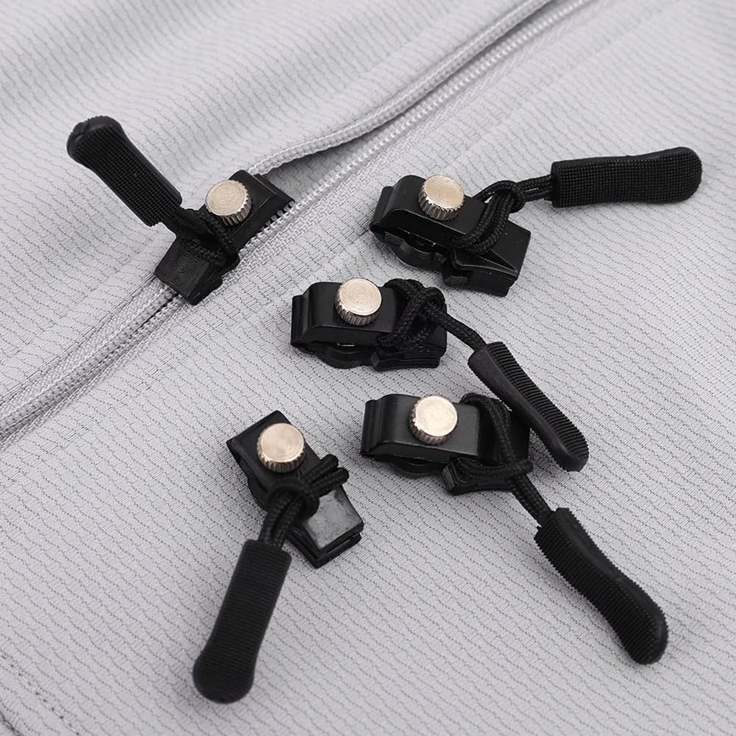 zipper repair kit no sewing, zipper pull replacement 2 pc set, portable zipper fixer for luggage and jeans, zipper repair puller for coats and tents, DIY zip repair tool India, zipper slider replacement for backpacks