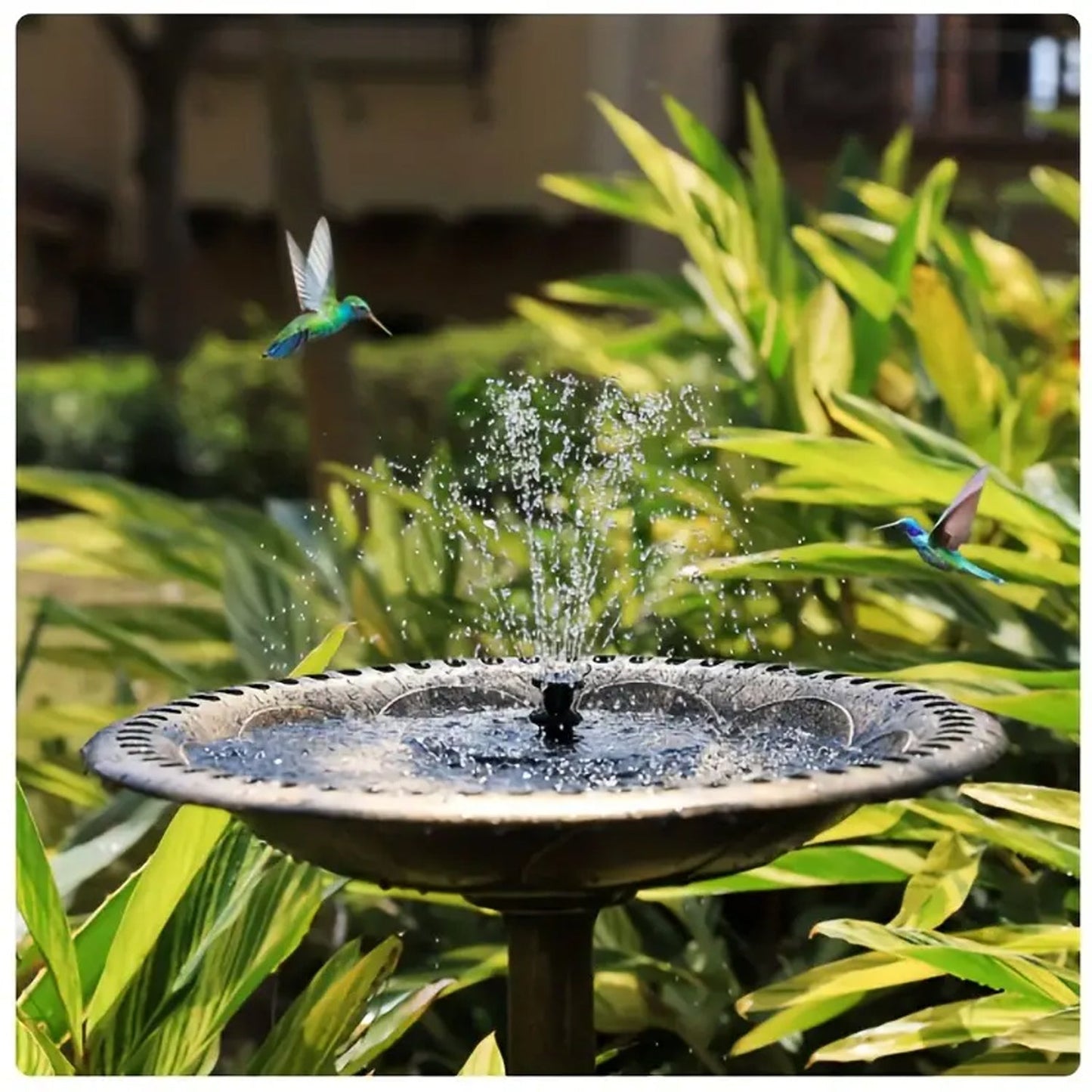 floating solar water fountain pump for garden and balcony, solar powered fountain with multiple spray patterns, eco friendly water pump for birdbath and outdoor decor, solar garden fountain for ponds and flower pots, portable floating fountain pump with solar panel, solar operated garden fountain for backyard and patio