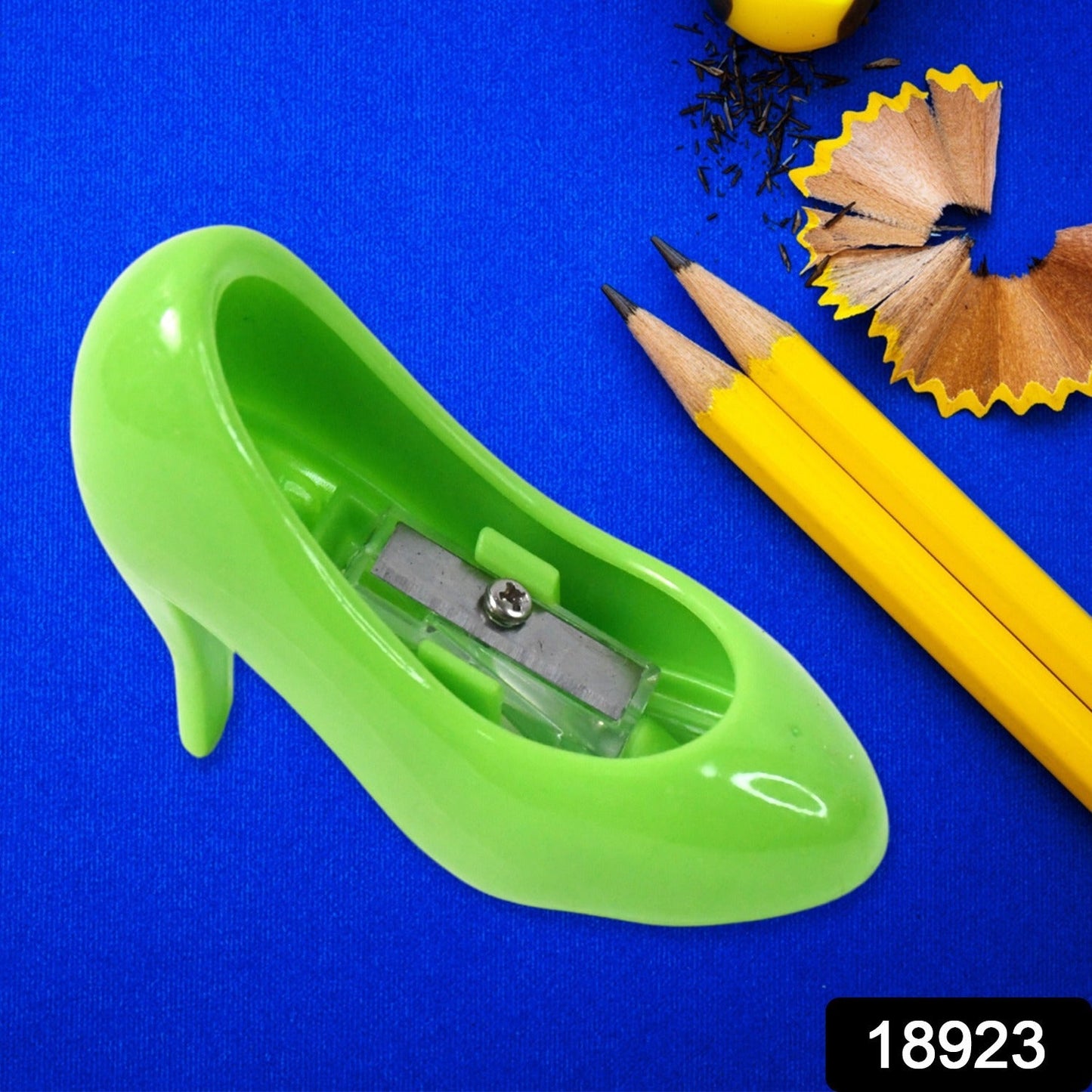 mix color sharpener set in high heel design, creative stationery sharpener for girls, fashion pencil sharpeners for children, mini high heel shoe sharpener for art kits, trendy shoe shape sharpener for students, 4 piece high heel sharpener gift set