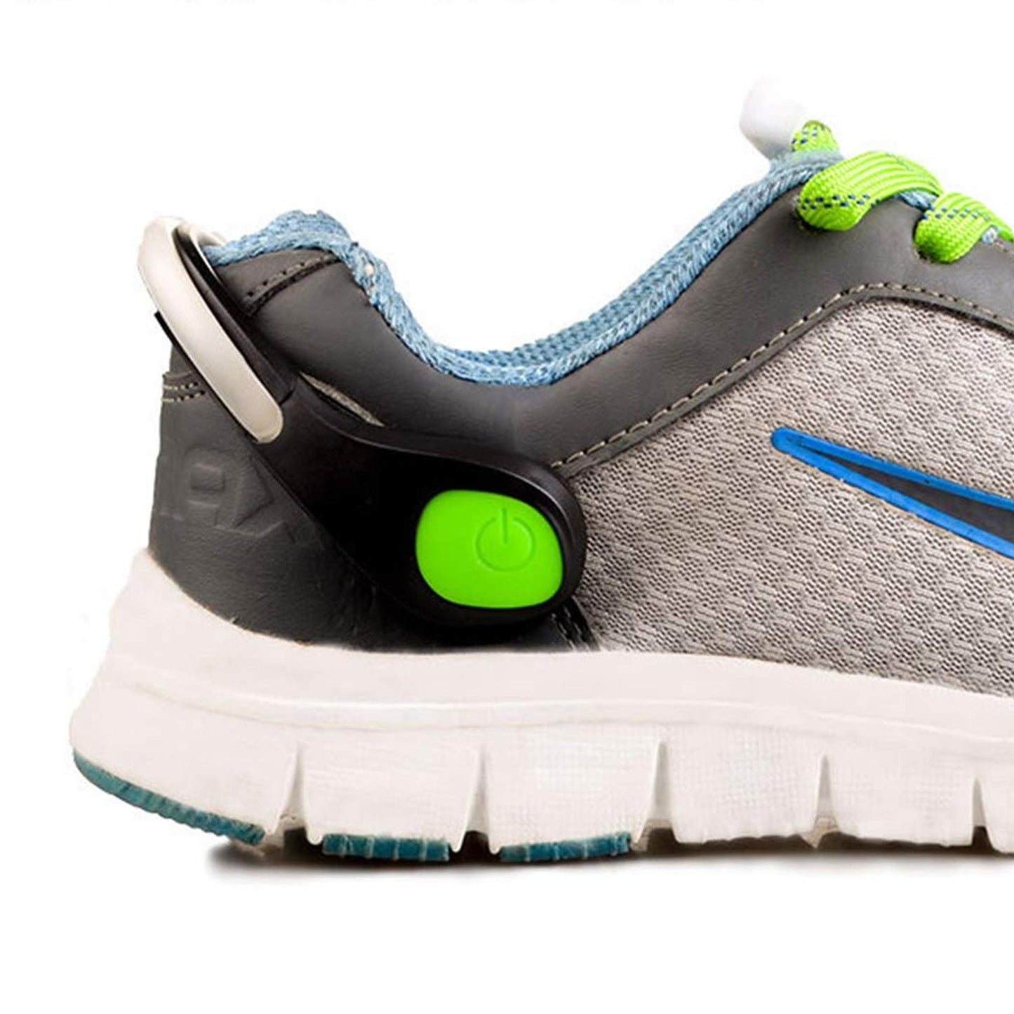 LED shoe accessories for sports, light-up shoe clips for safety, night time shoe light for runners,