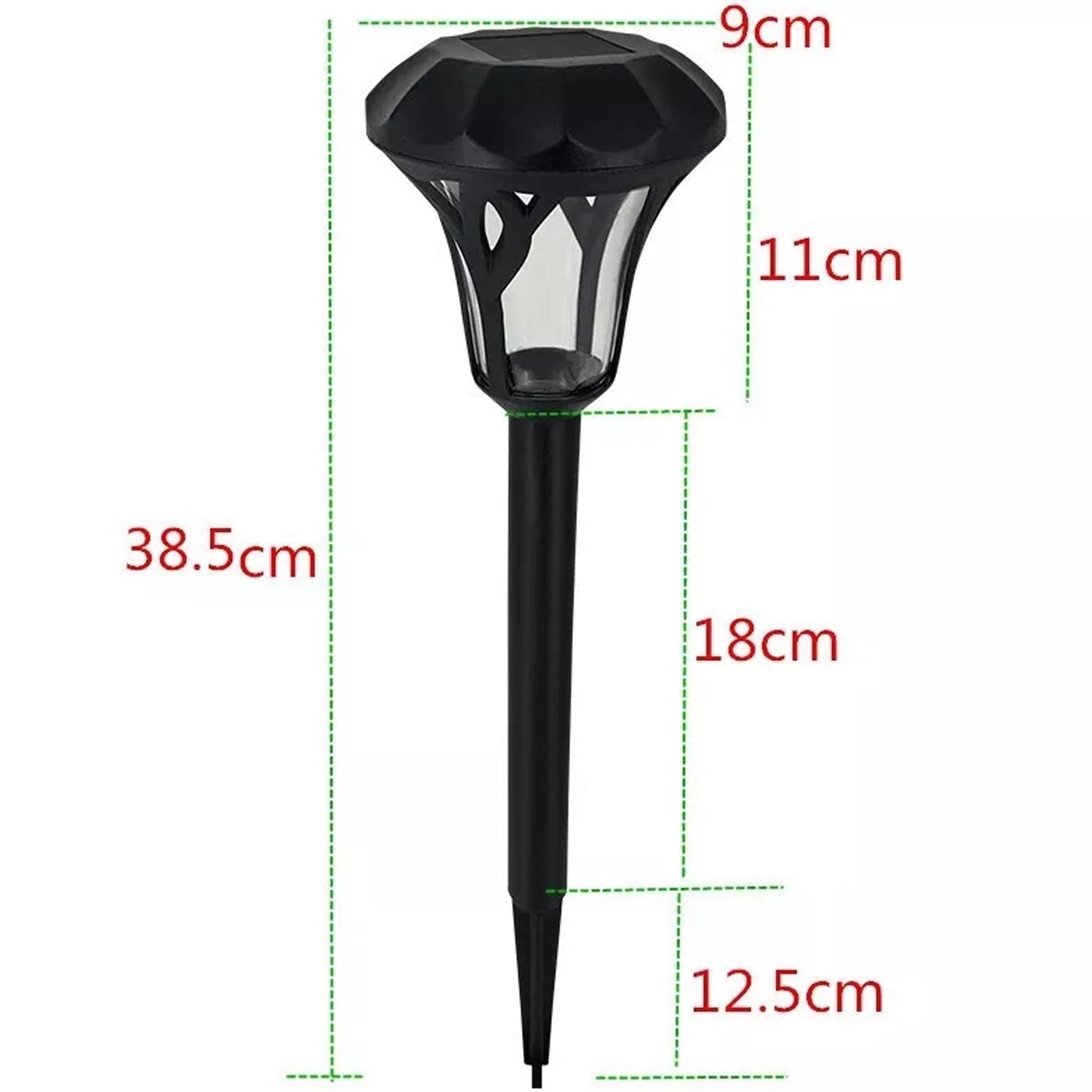 adjustable solar LED garden lamp waterproof, rechargeable solar lawn light for walkway, auto on/off solar garden lighting